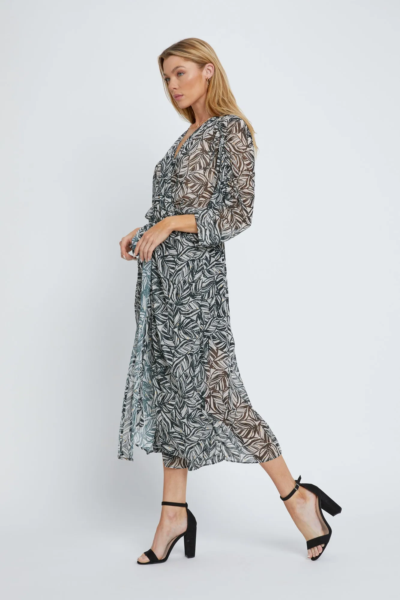 Palm Sanctuary Midi Dress sold by Dress Barn product image thumbnail 4