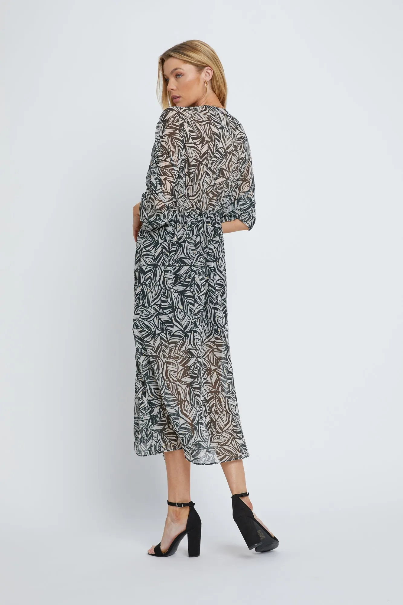Palm Sanctuary Midi Dress sold by Dress Barn product image thumbnail 3