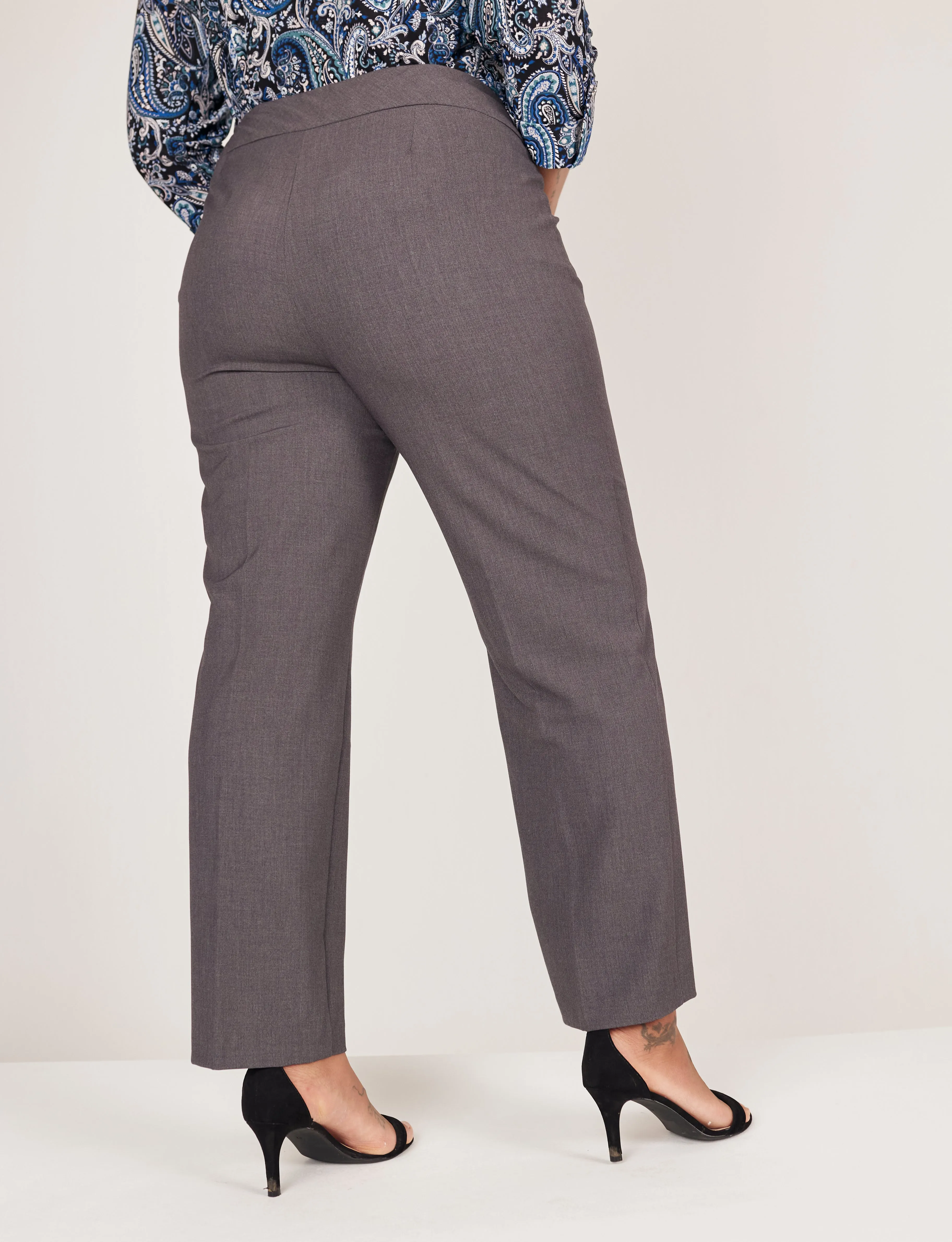 Roz & Ali™ Secret Agent Pull On Tummy Control Pants, Plus sold by Dress Barn product image thumbnail 3
