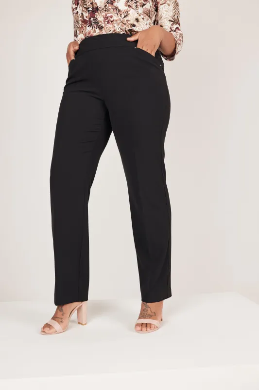 Roz & Ali™ Secret Agent Pull On Tummy Control Pants Straight Leg - Tall Length sold by Dress Barn