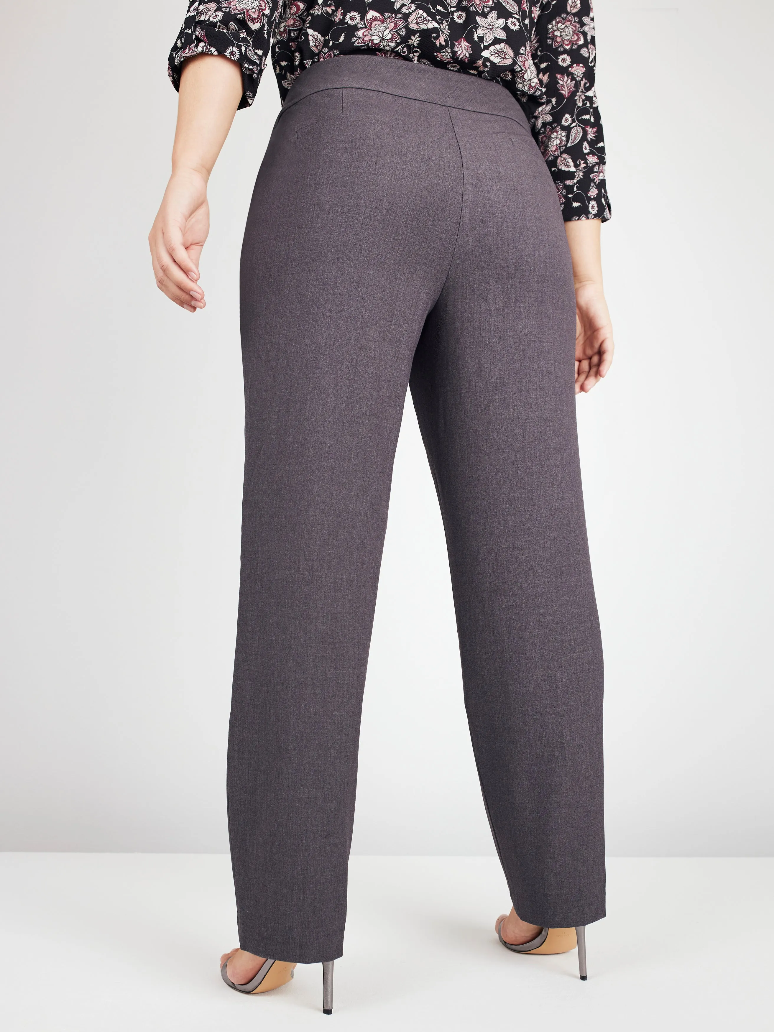 Roz & Ali™ Secret Agent Pull On Tummy Control Pants Cateye Pockets with Rivets, Plus sold by Dress Barn product image thumbnail 4