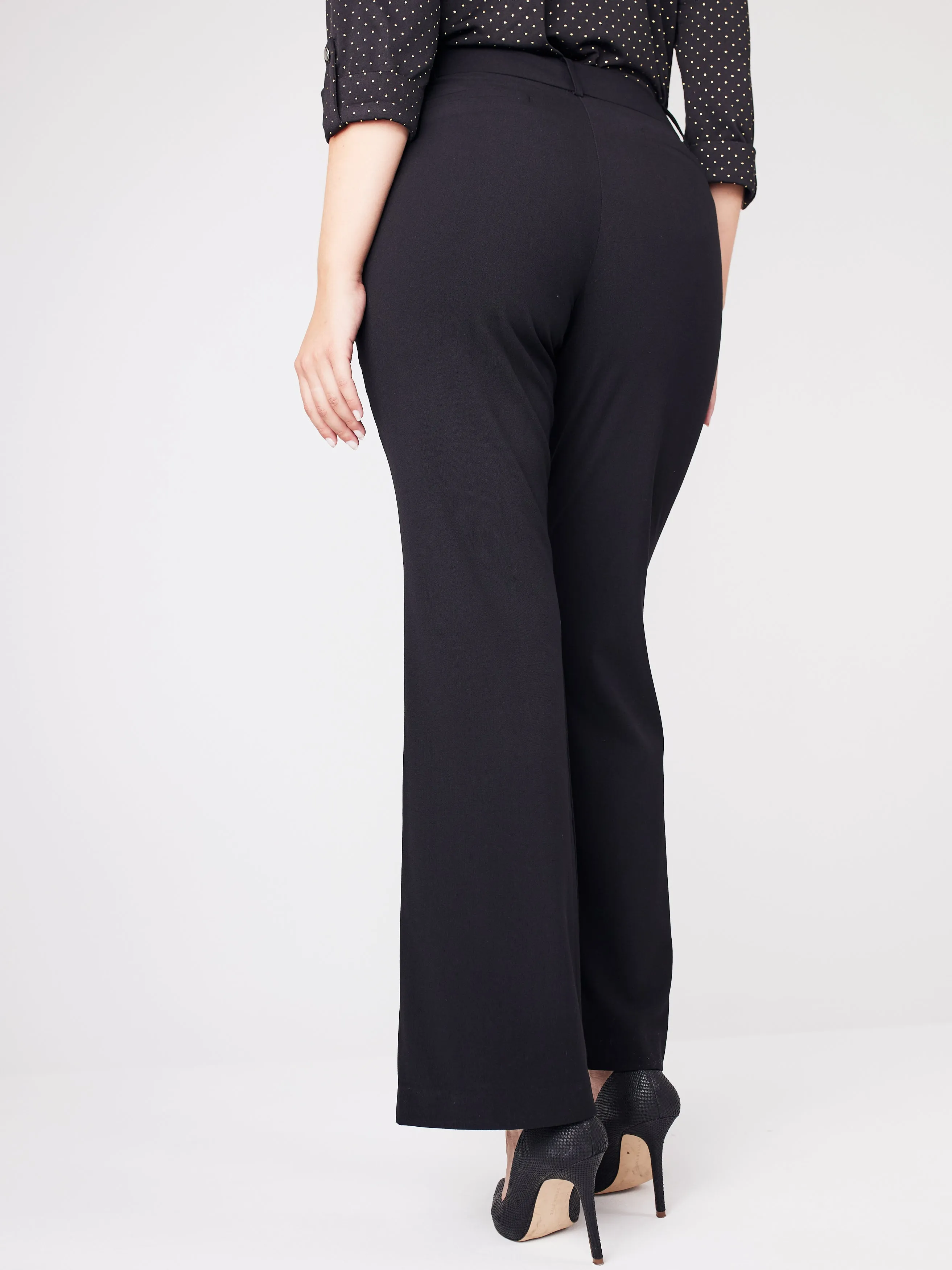 Roz & Ali™ Secret Agent Trouser With Cateye Pockets And Zipper, Short Length Plus sold by Dress Barn product image thumbnail 3