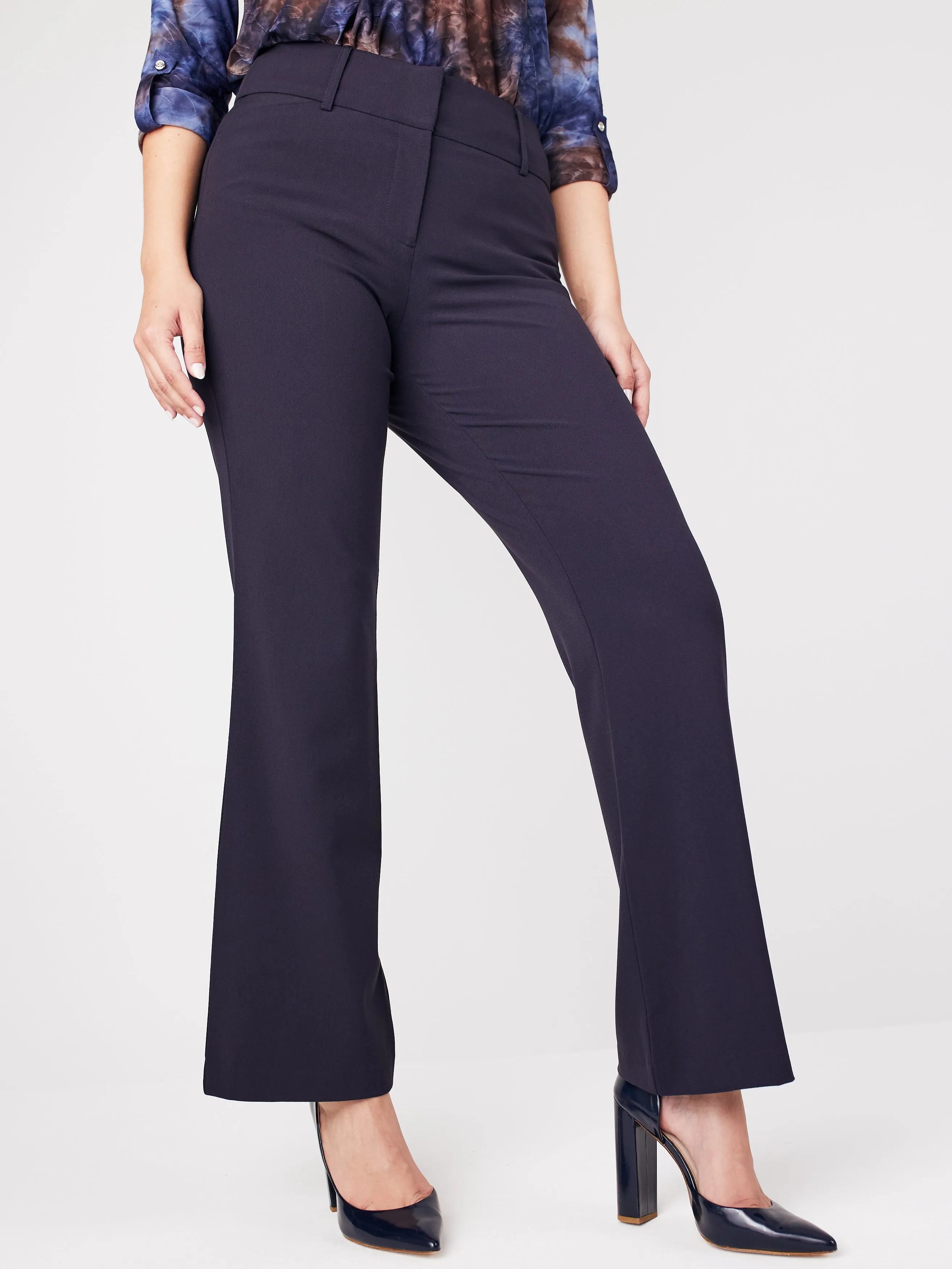 Roz & Ali™ Secret Agent Trouser With Cateye Pockets And Zipper, Short Length Plus sold by Dress Barn product image thumbnail 5