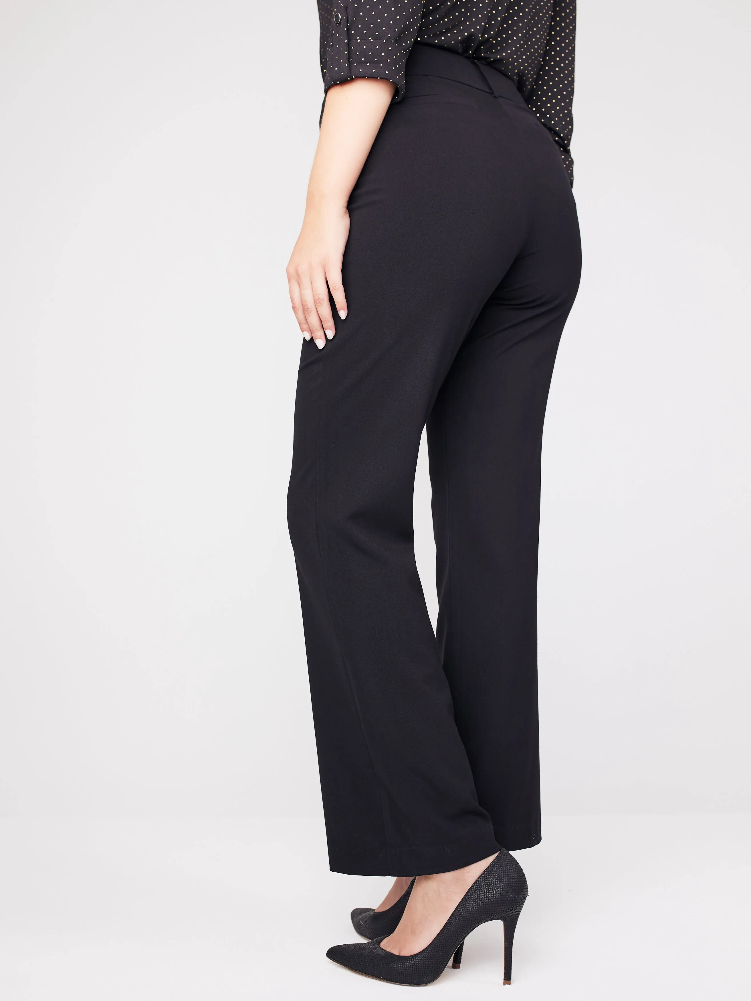 Roz & Ali™ Secret Agent Trouser With Cateye Pockets And Zipper, Short Length Plus sold by Dress Barn product image thumbnail 4