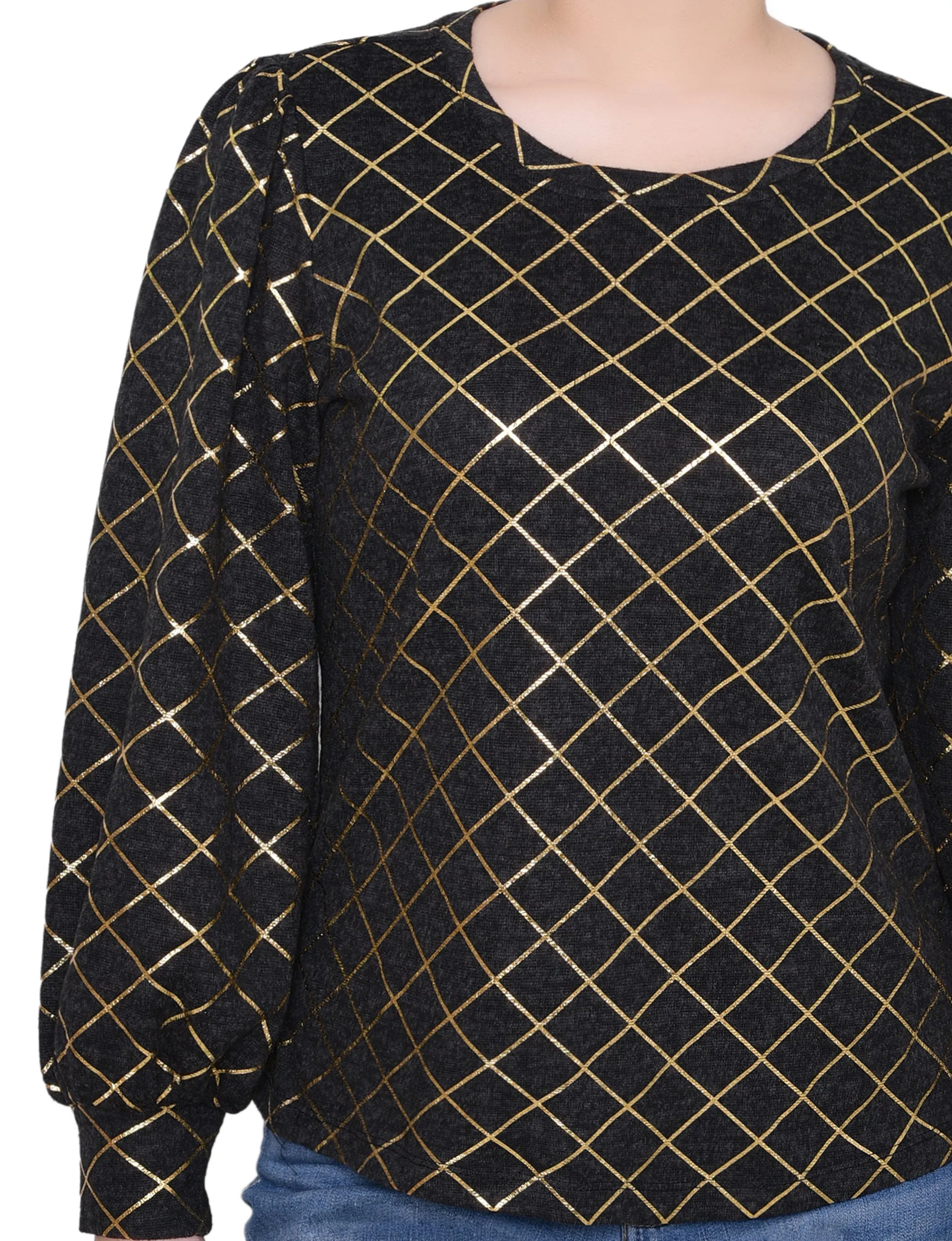 NY Collection Bishop Sleeve Pullover Top sold by Dress Barn product image thumbnail 2