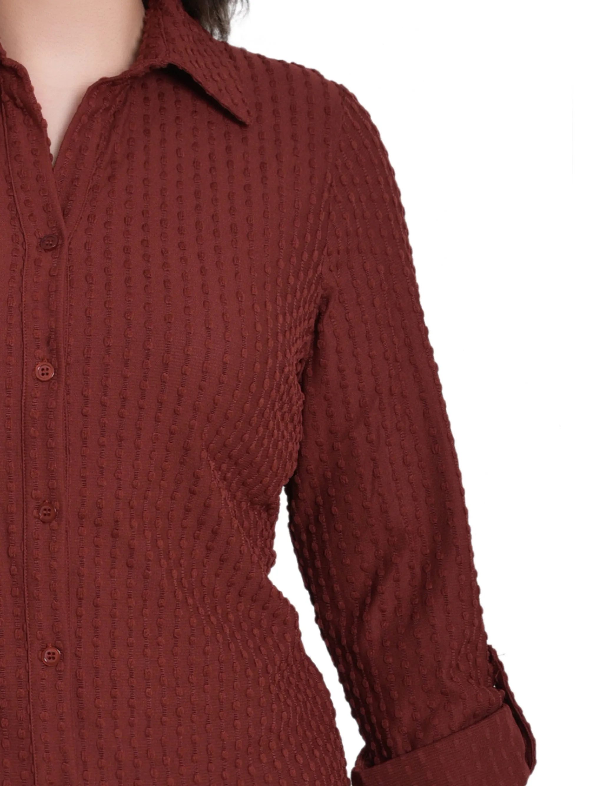NY Collection Petite Long Sleeve Textured Knit Top sold by Dress Barn product image thumbnail 2