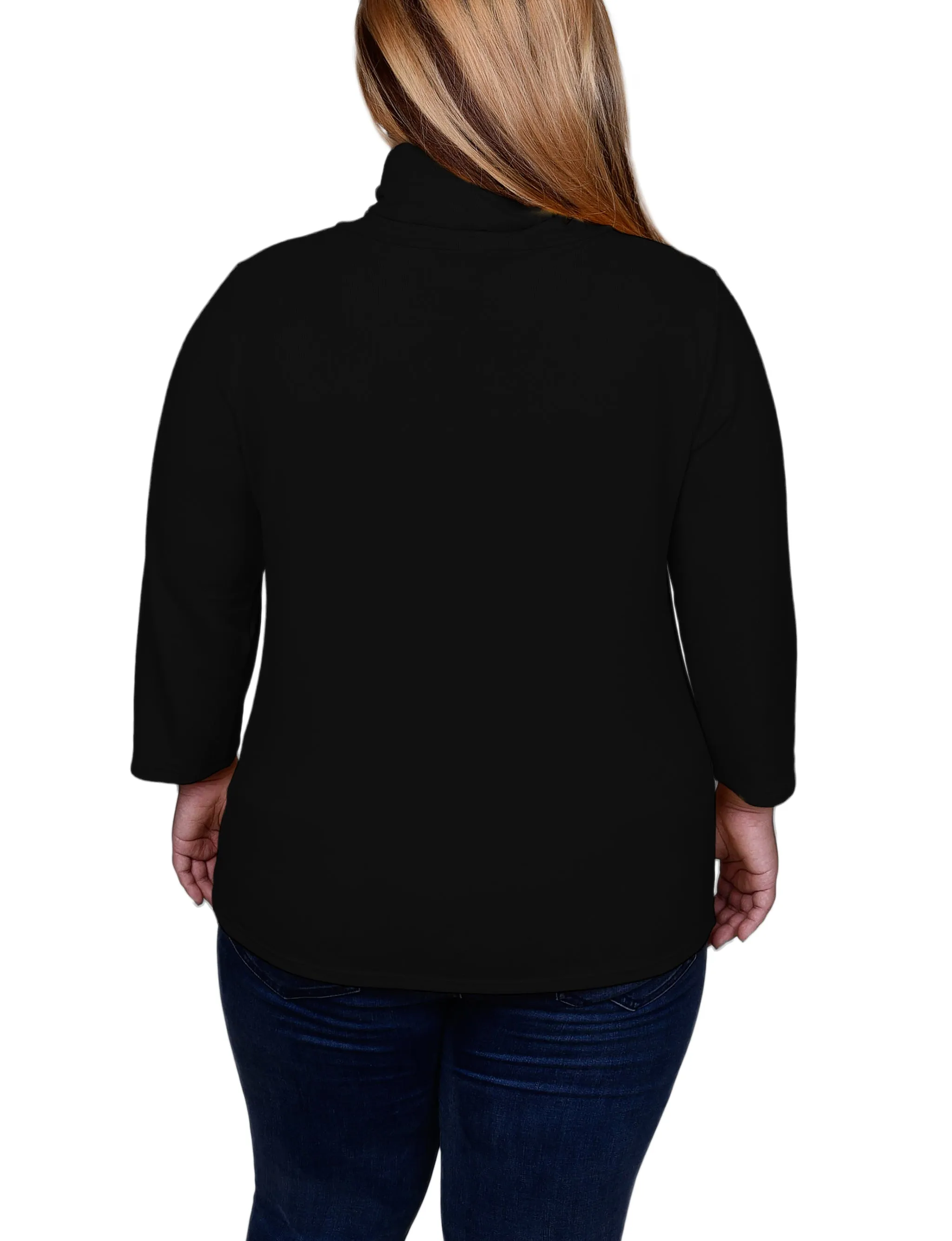 NY Collection Plus Size 3/4 Slv Top With Grommet Hem sold by Dress Barn product image thumbnail 4