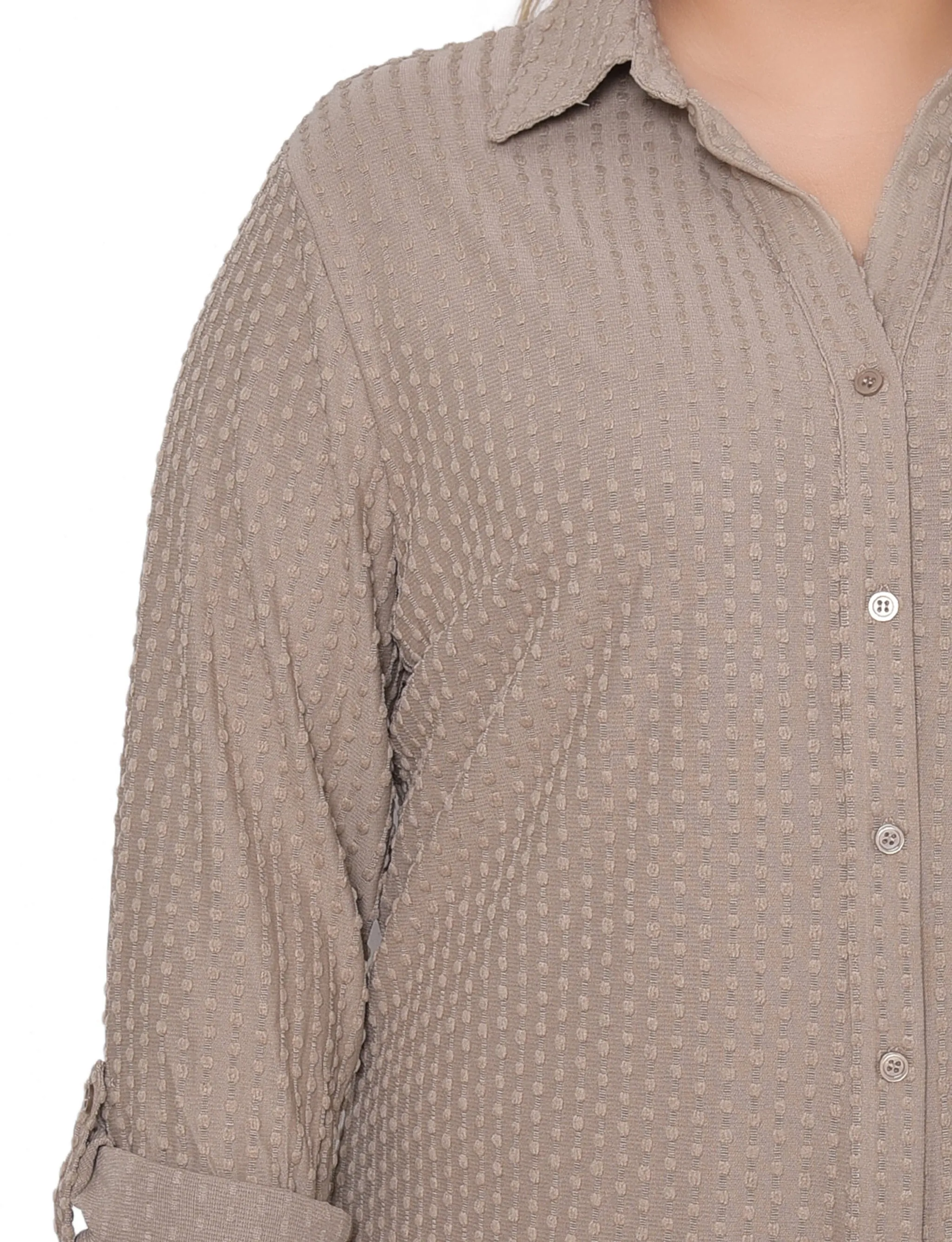 NY Collection Plus Size Long Sleeve Textured Knit Top sold by Dress Barn product image thumbnail 2