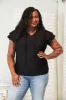 Flutter Sleeve Top - Plus sold by Dress Barn