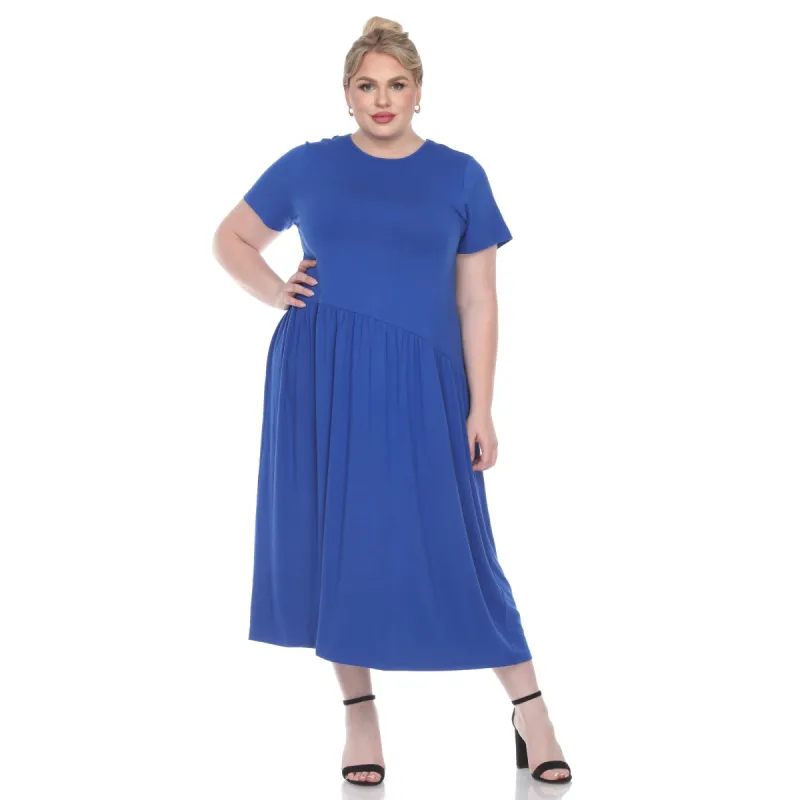 Short Sleeves Maxi Dress - Plus made by Dress Barn