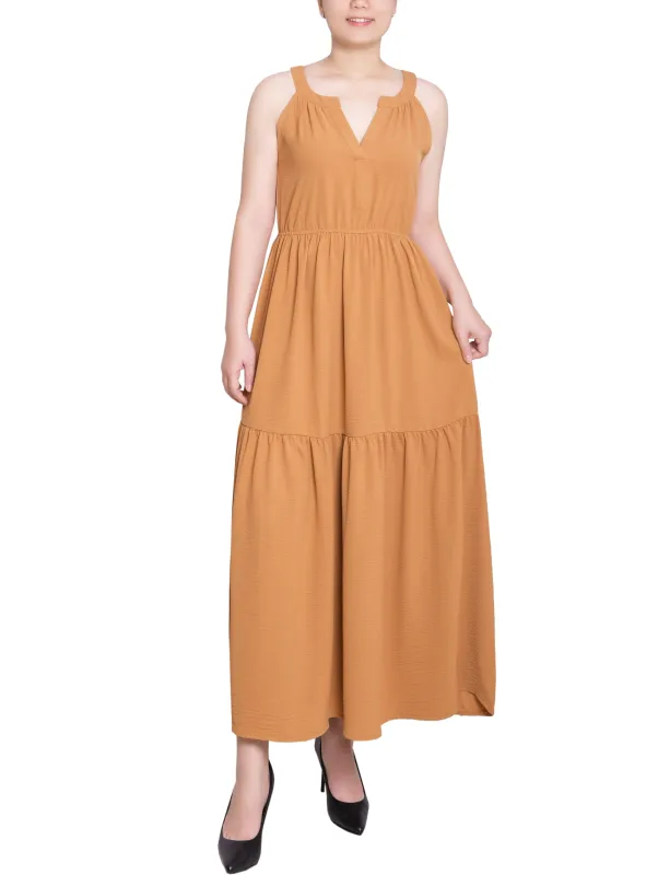 Meerkat V Neck Tiered Sundress made by Dress Barn