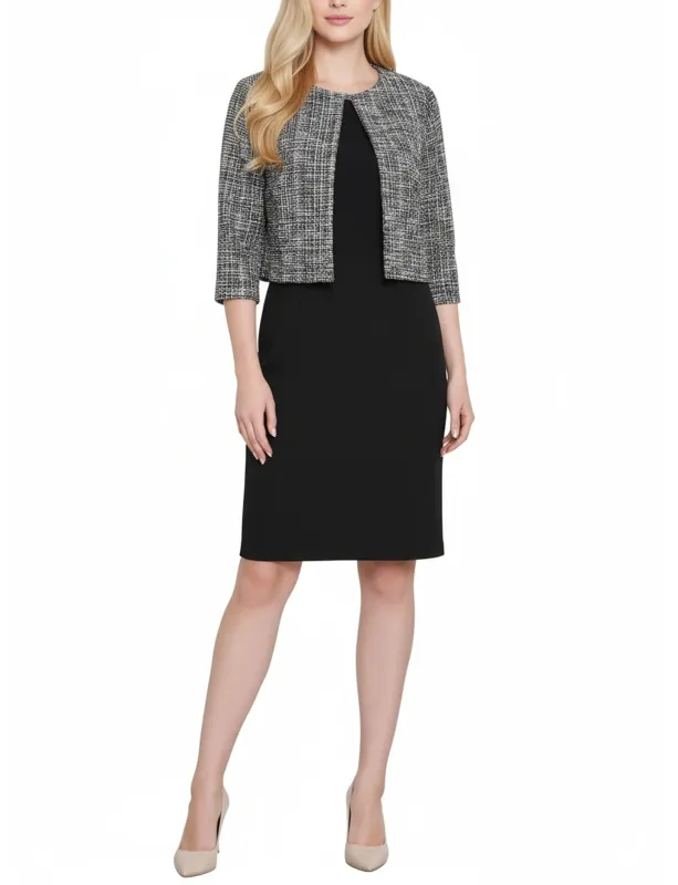 NY Collection 2 Piece Jacket and Dress Set made by Dress Barn