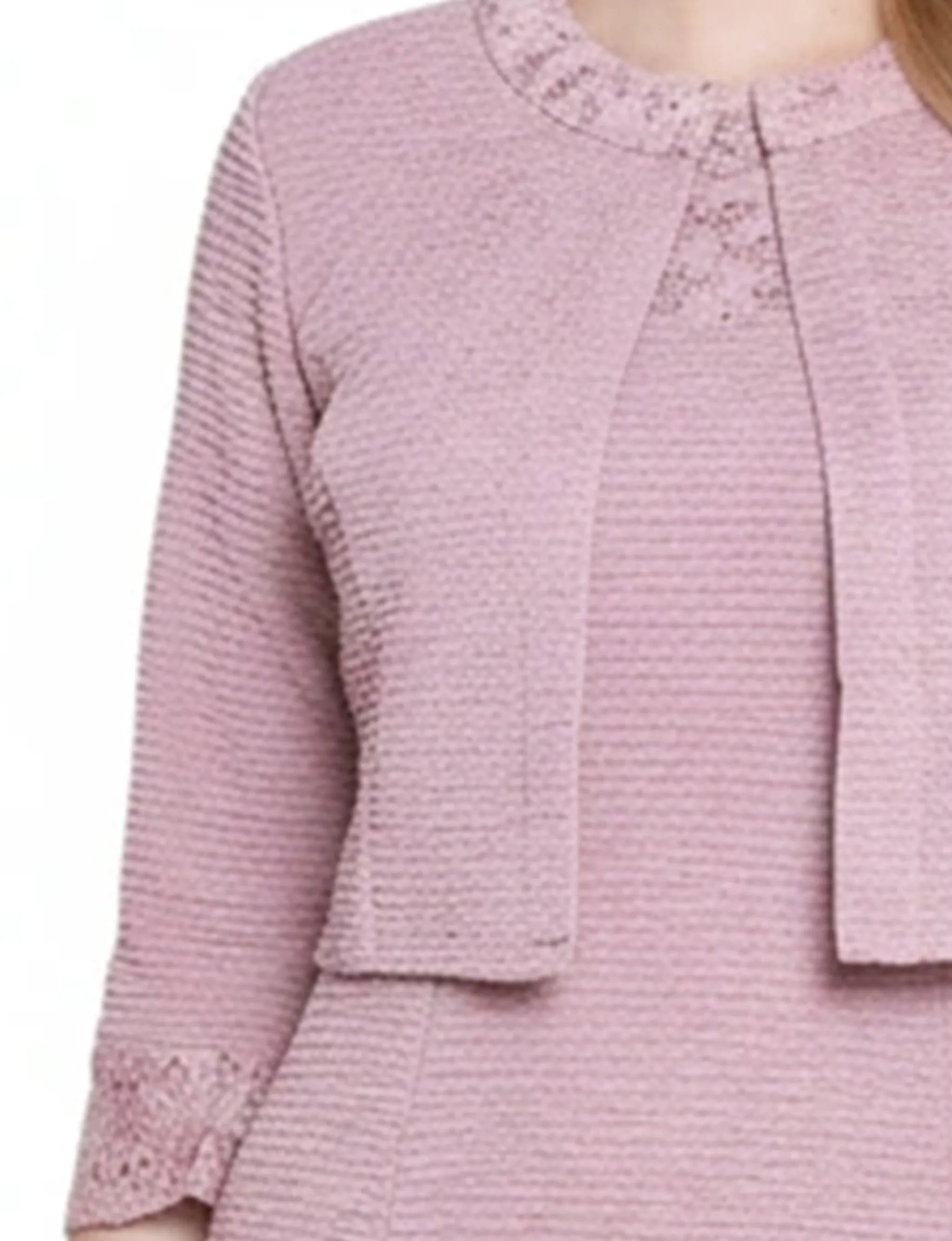 NY Collection Petite Two Piece Novelty Knit and Lace Dress Set sold by Dress Barn product image thumbnail 2