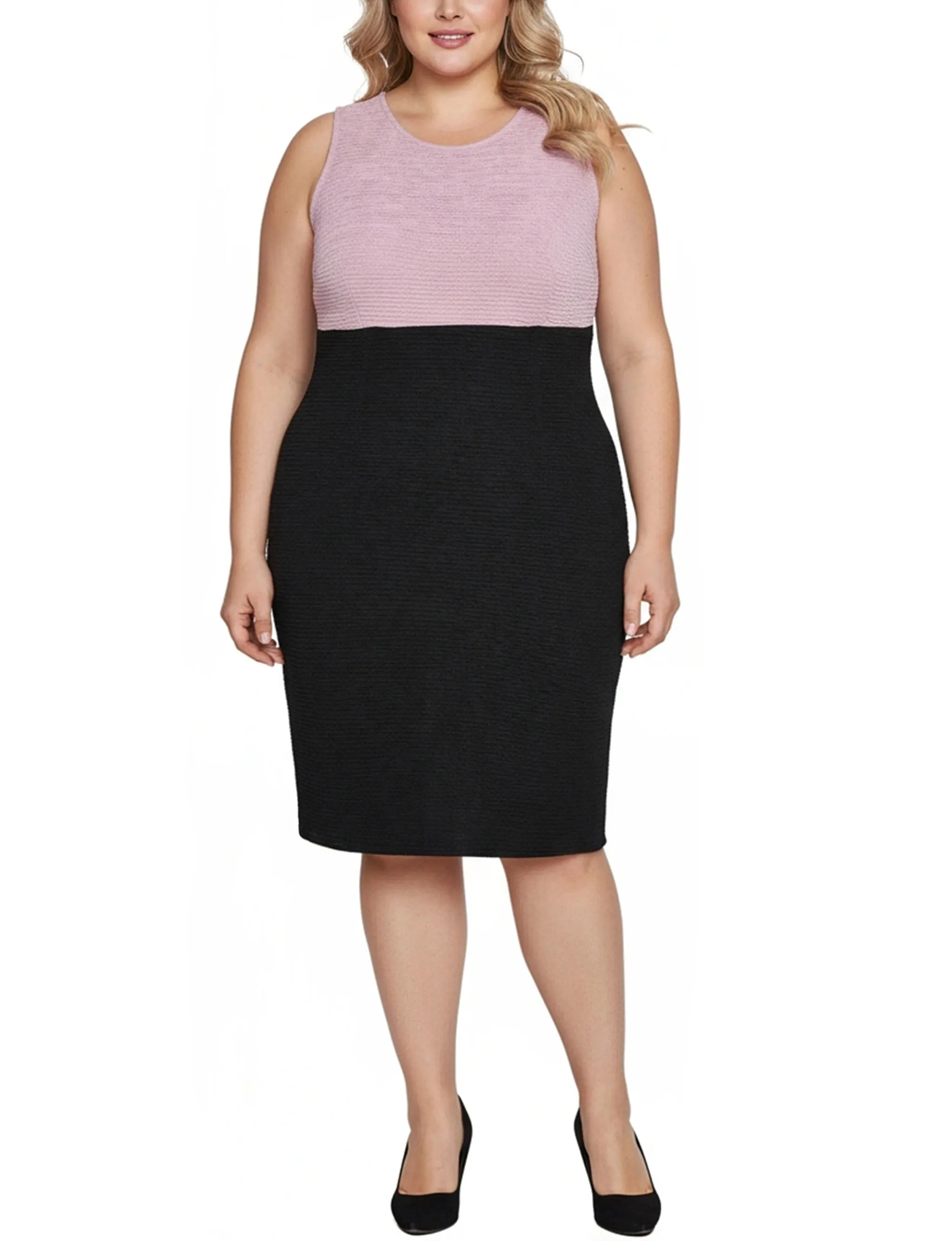 NY Collection Plus Size Lace-Detail 2 Piece Textured Knit Dress Set sold by Dress Barn product image thumbnail 5