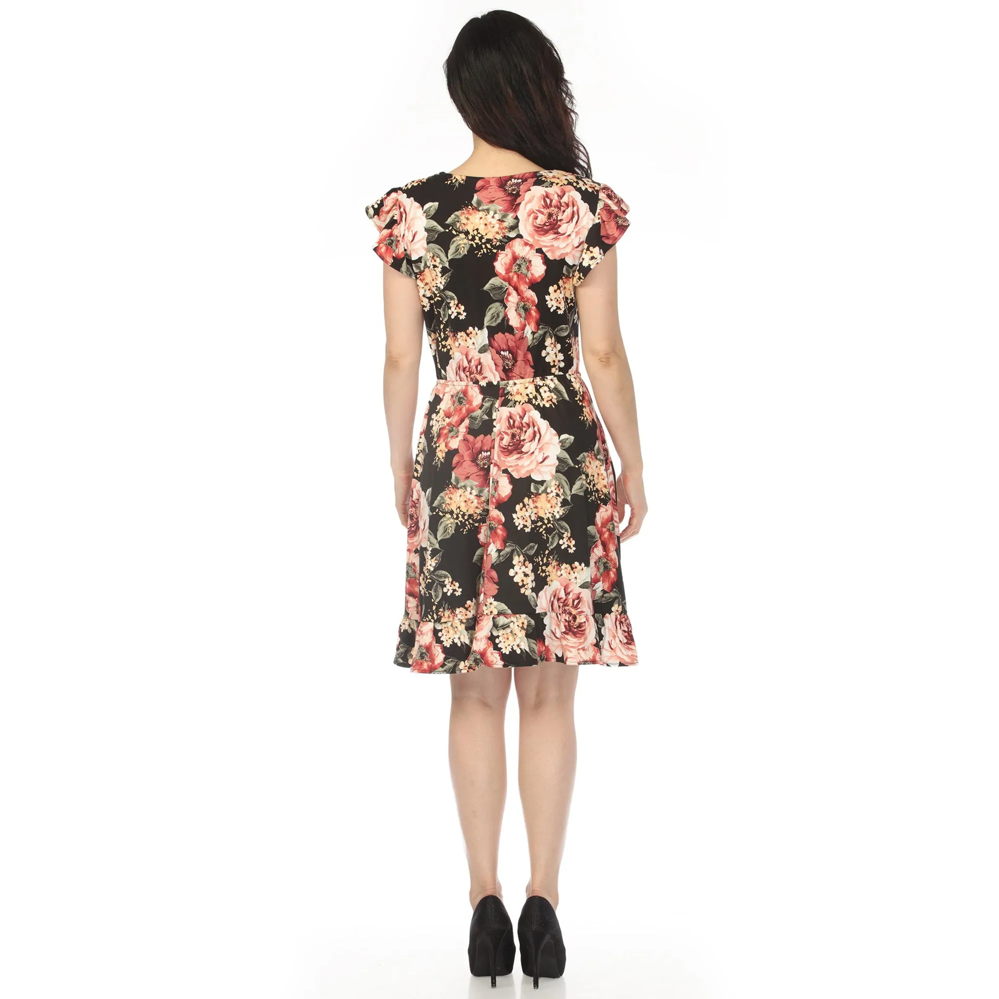 Women's V-Neck Empire Dress - Black sold by Dress Barn product image thumbnail 3