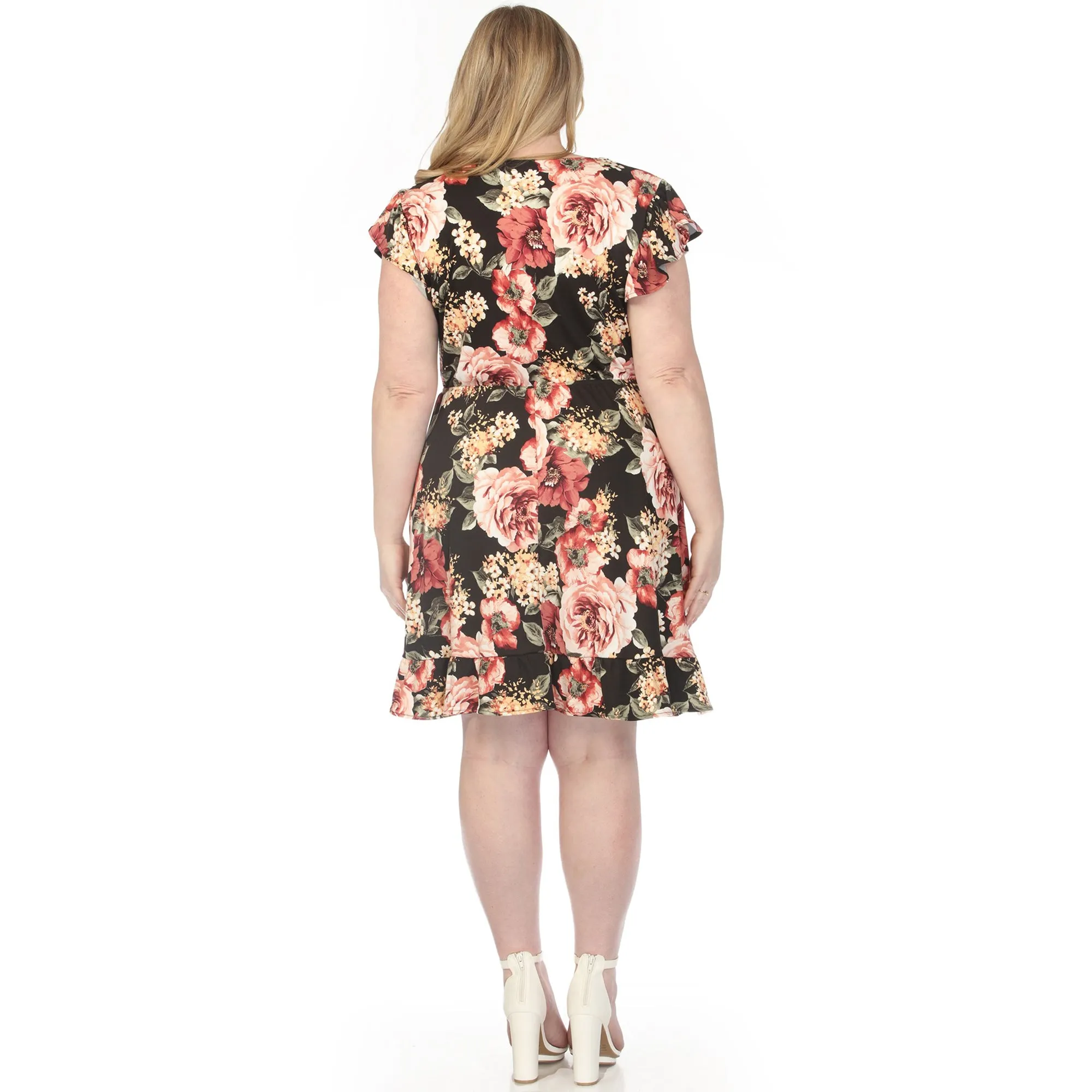 Women's V-Neck Empire Dress - Black - Plus sold by Dress Barn product image thumbnail 3