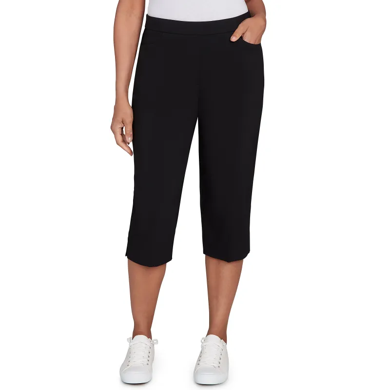 Alfred Dunner Women's Allure Stretch Clamdigger Pant made by Dress Barn