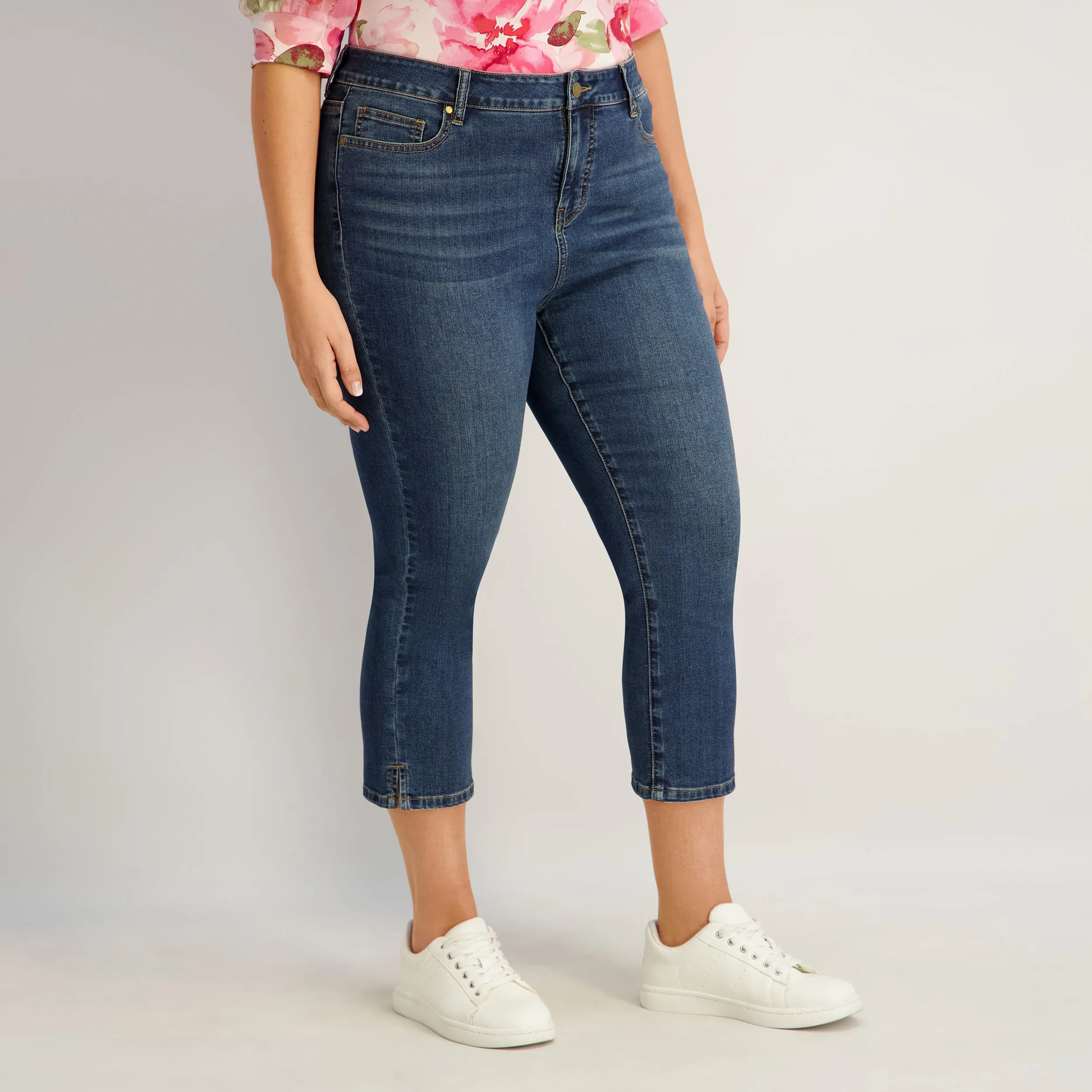 Westport Signature Side Slit Capri in Vintage - Plus sold by Dress Barn product image thumbnail 3