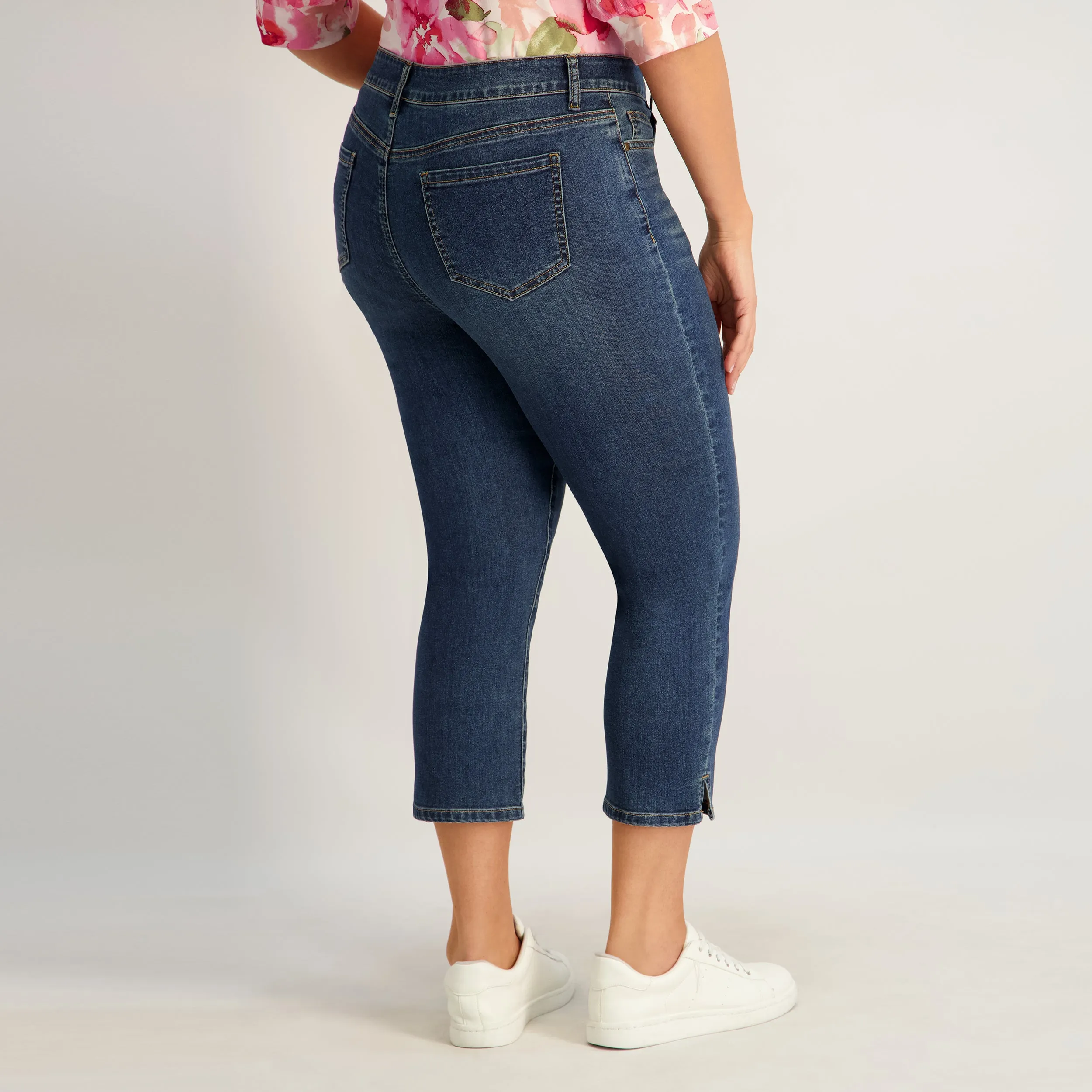 Westport Signature Side Slit Capri in Vintage - Plus sold by Dress Barn product image thumbnail 4