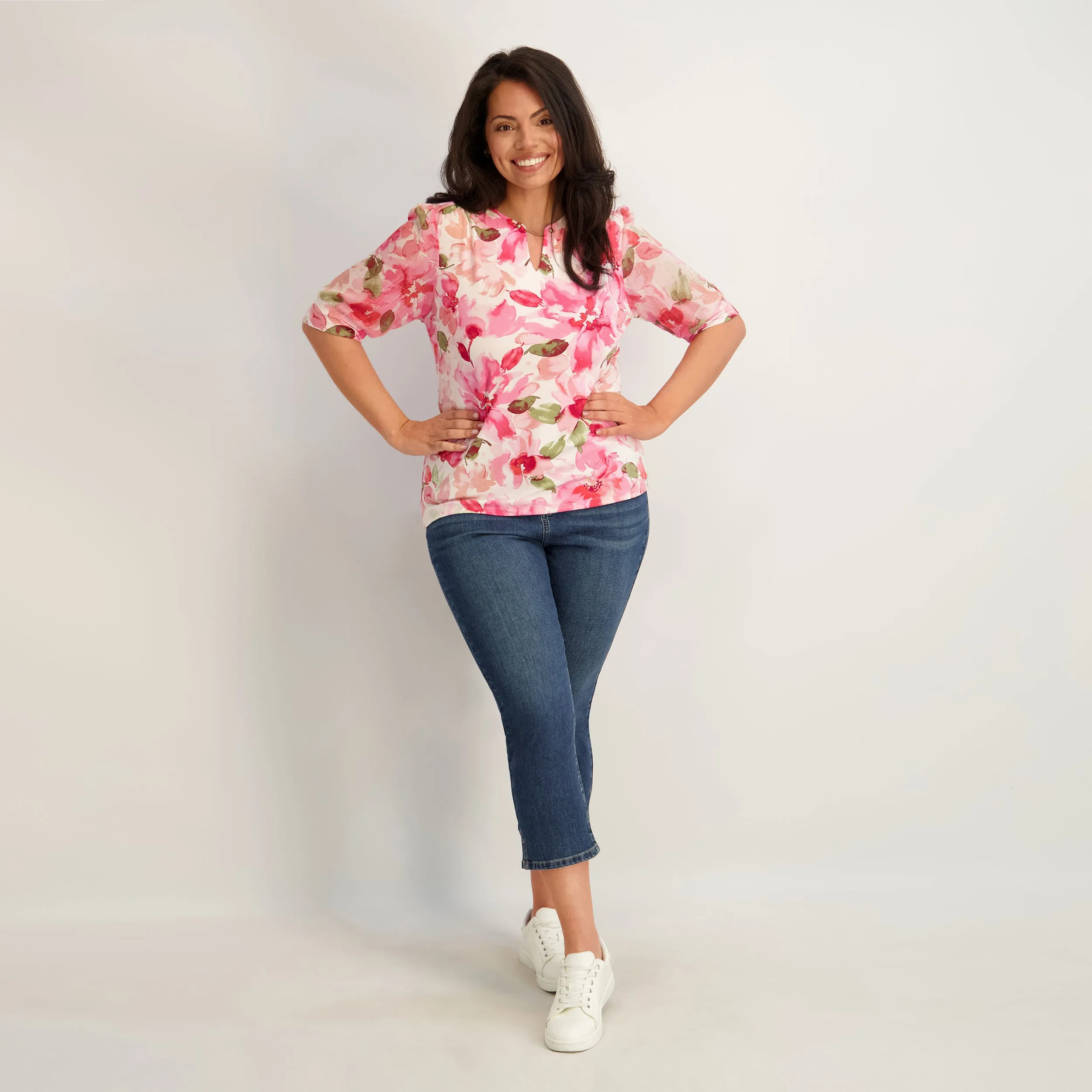 Westport Signature Side Slit Capri in Vintage - Plus sold by Dress Barn