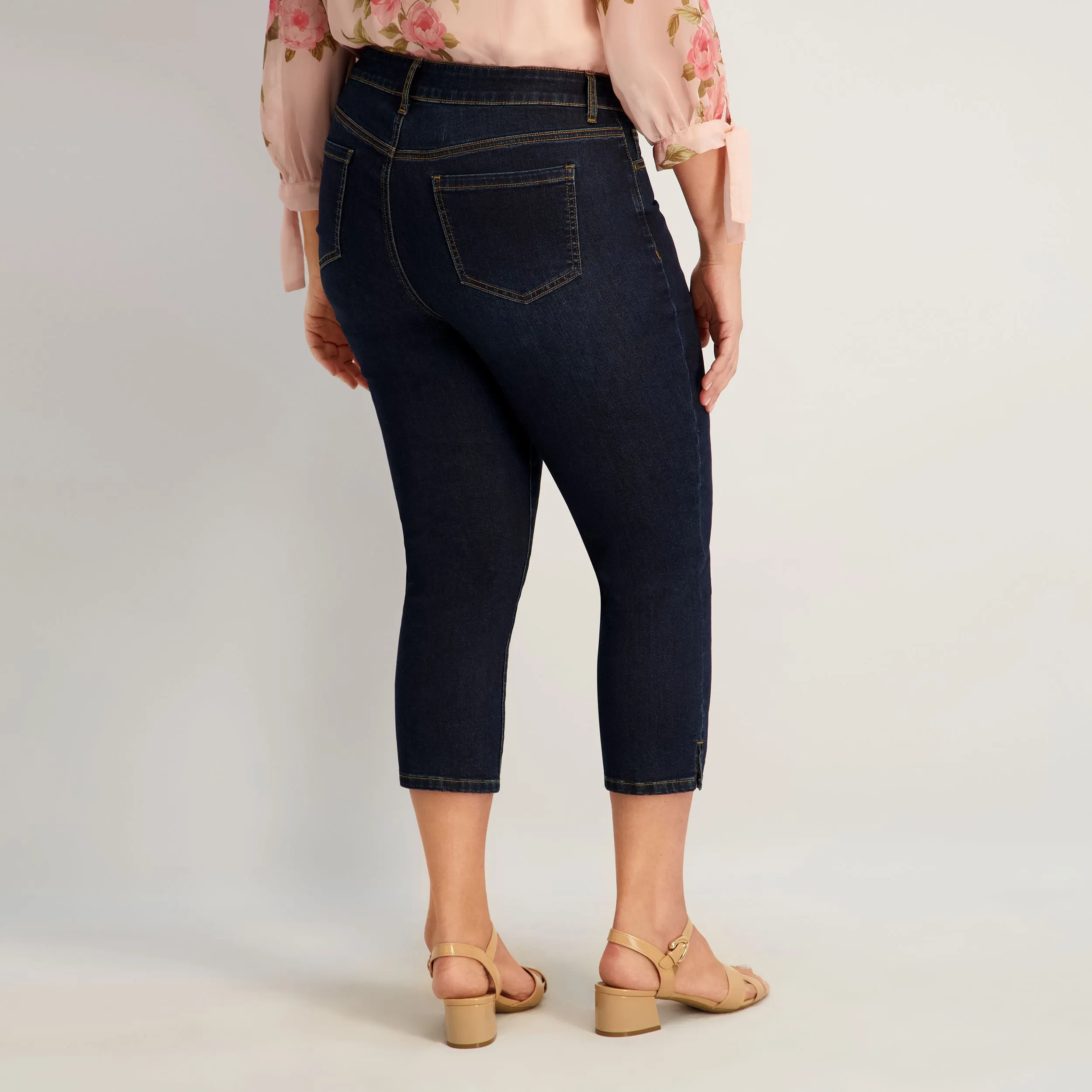 Westport Signature Side Slit Capri in Rinse - Plus sold by Dress Barn product image thumbnail 5