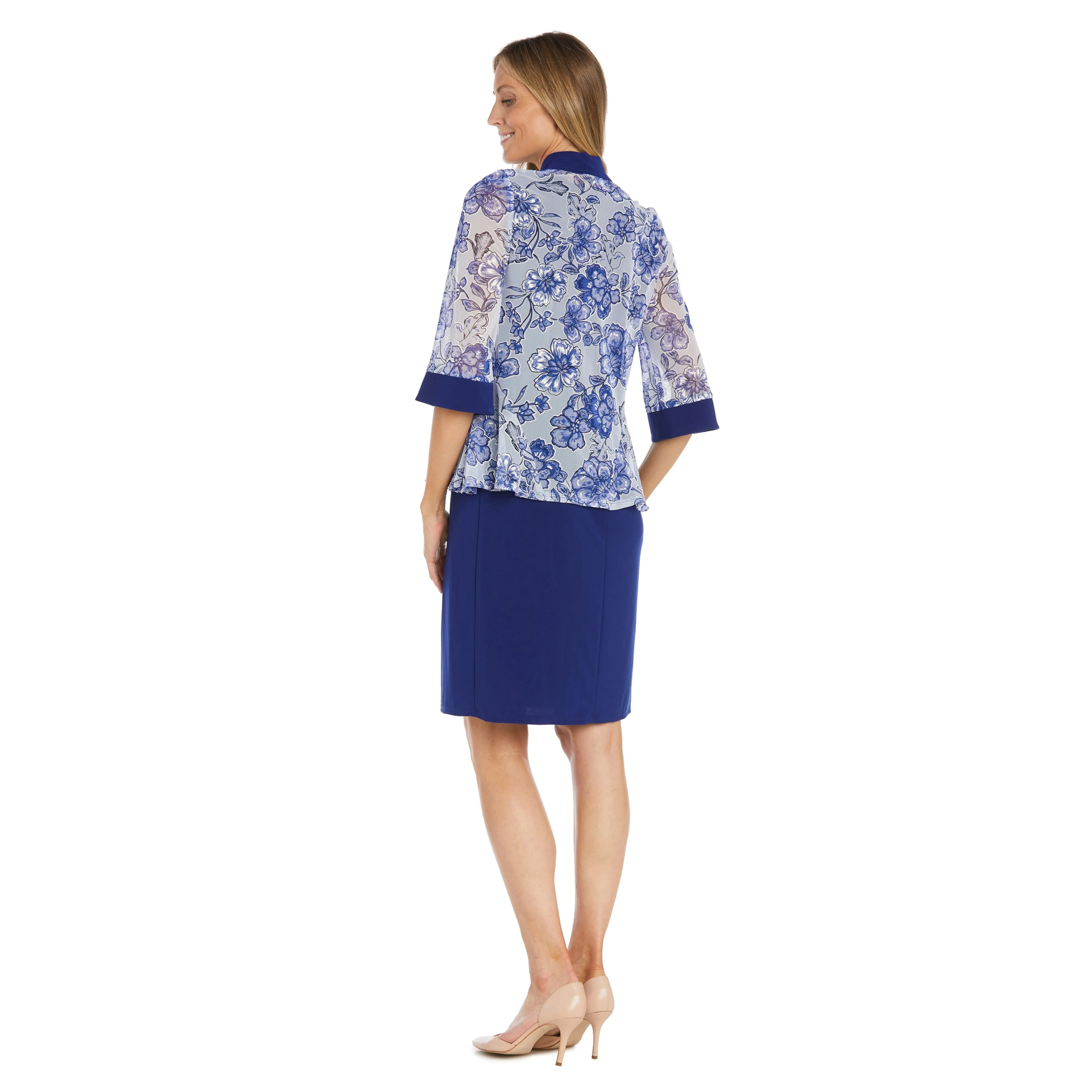 R & M Richards 2 Piece Jacket Dress in Royal Blue sold by Dress Barn product image thumbnail 2