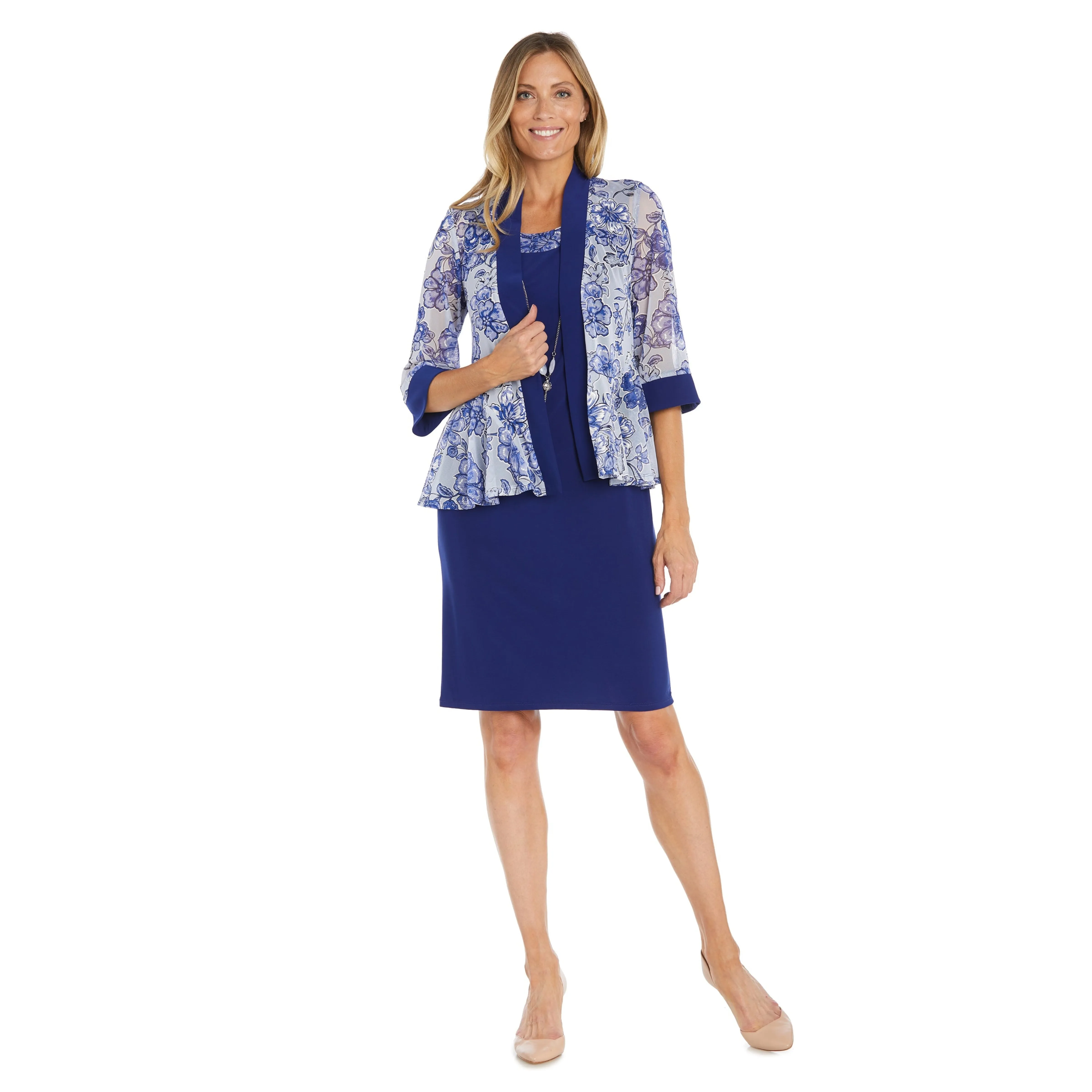 R & M Richards 2 Piece Jacket Dress in Royal Blue sold by Dress Barn