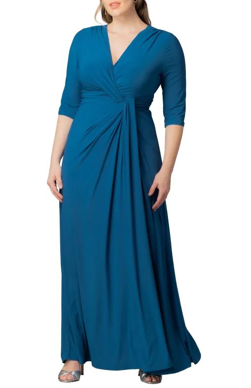 Evening Romance Gown - Aegean Blue - Plus made by Dress Barn