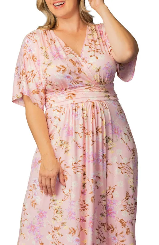Vienna Maxi Dress - Lively Peach Florals - Plus sold by Dress Barn product image thumbnail 3