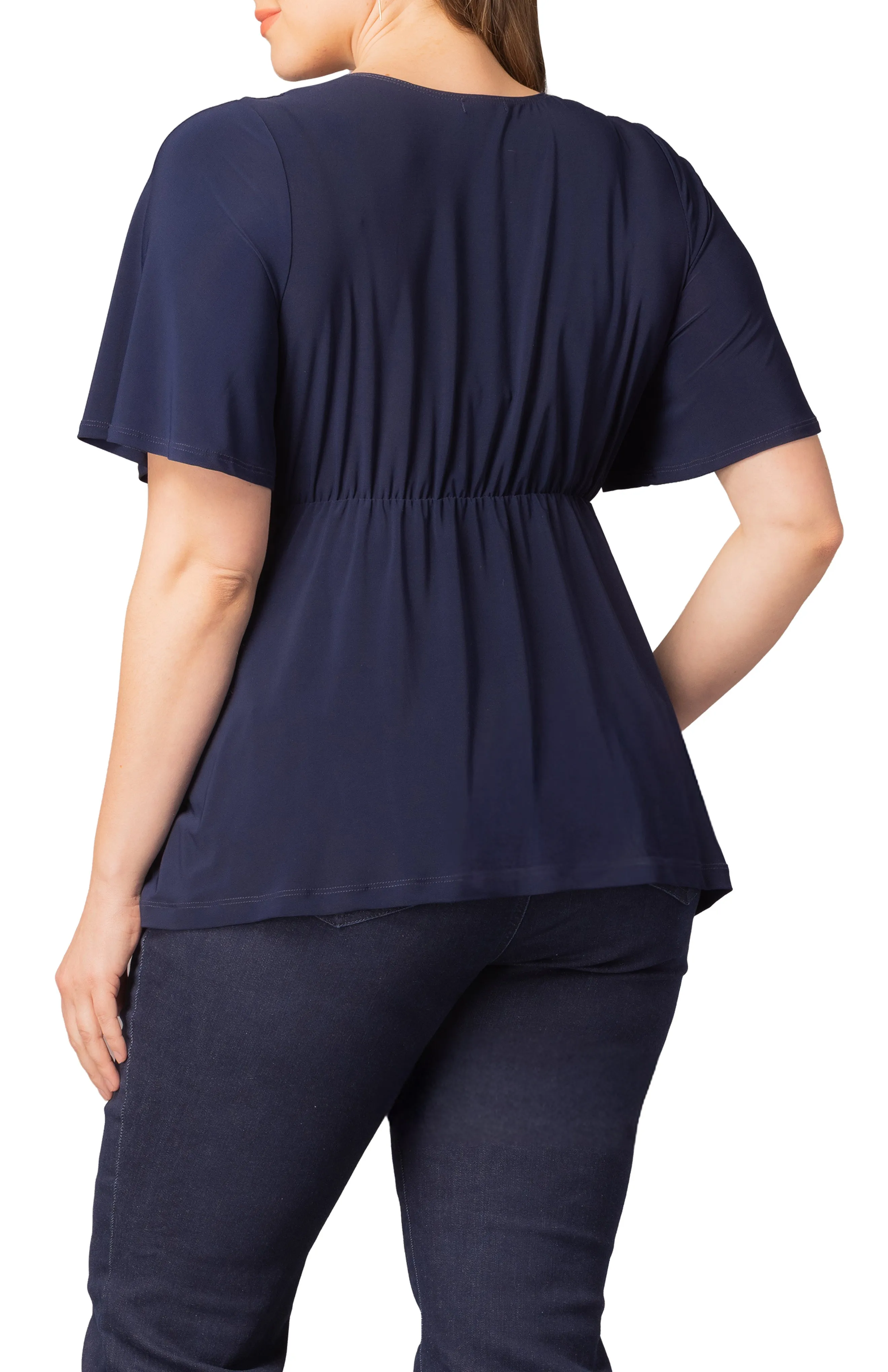 Abby Twist Front Top - Nouveau Navy - Plus sold by Dress Barn product image thumbnail 2