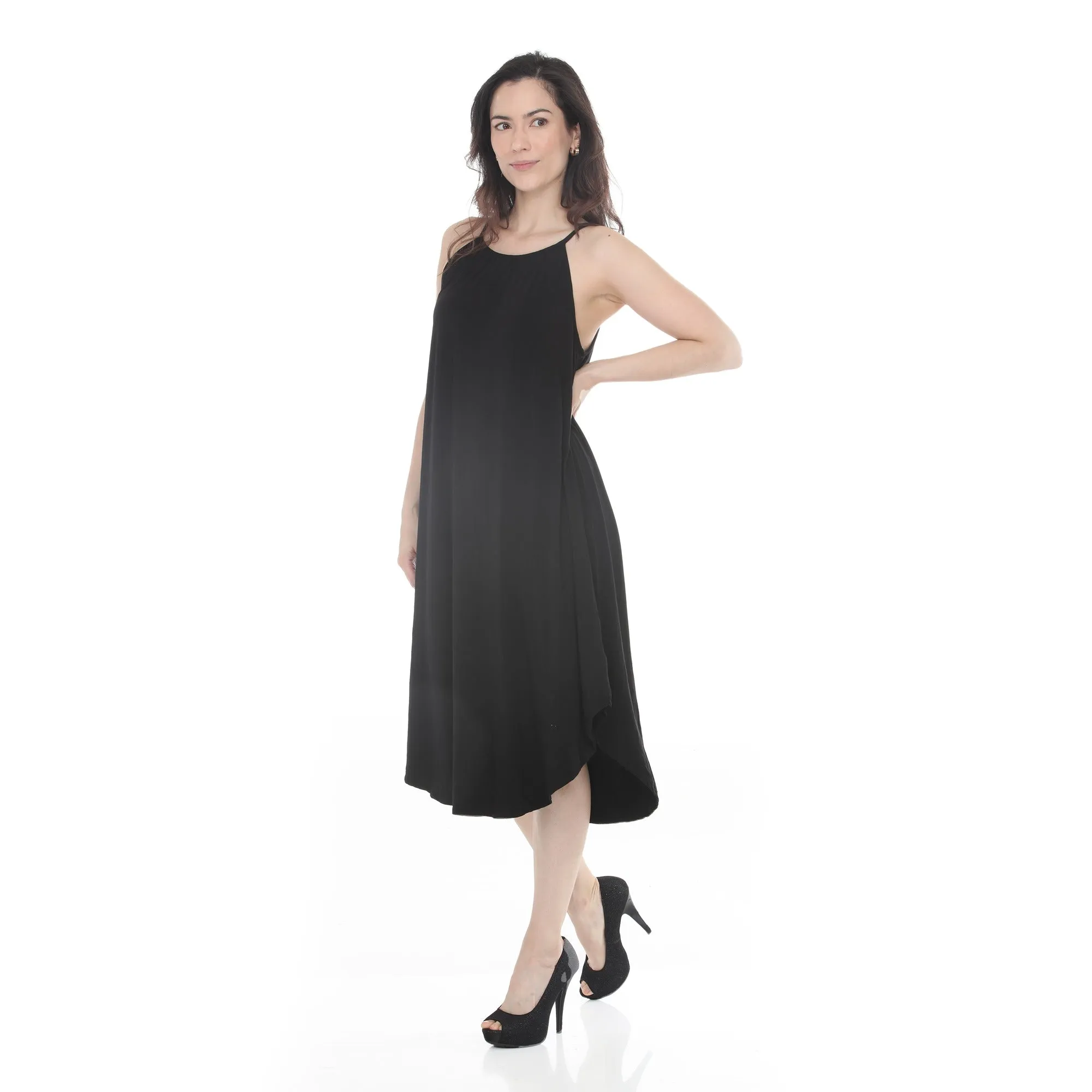 Women's Halter Neck Swing Midi Dress sold by Dress Barn product image thumbnail 2