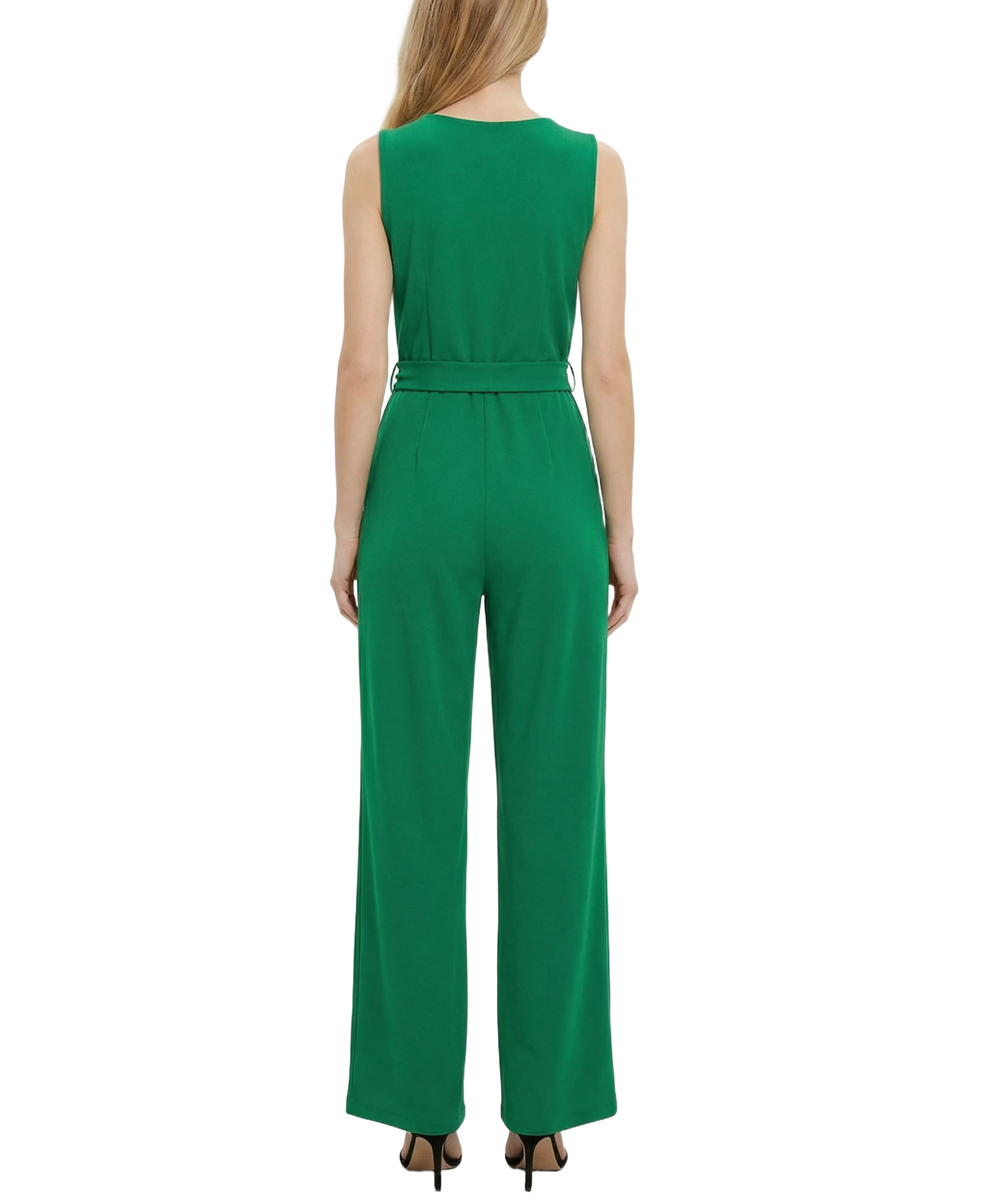 NY Collection Petite Sleeveless Belted Jumpsuit sold by Dress Barn product image thumbnail 4