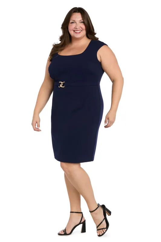 Belted Sheath Dress - Plus made by Dress Barn