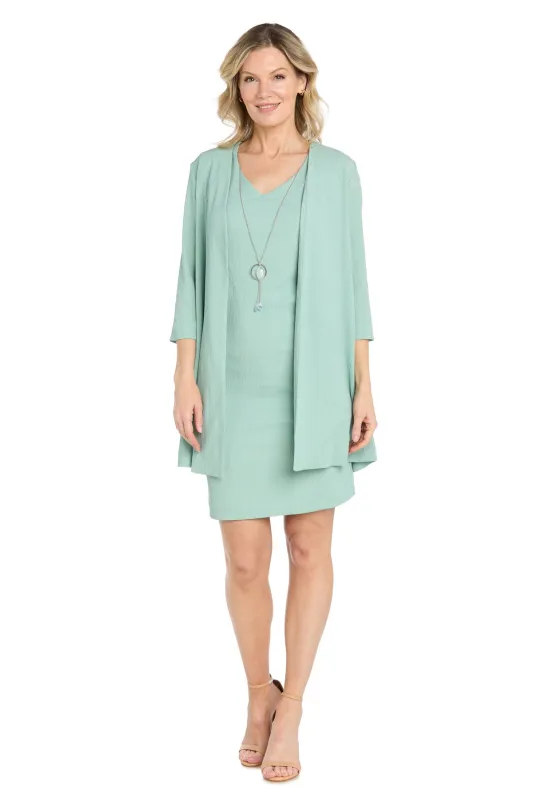 2Pc Jacket Dress with Necklace made by Dress Barn