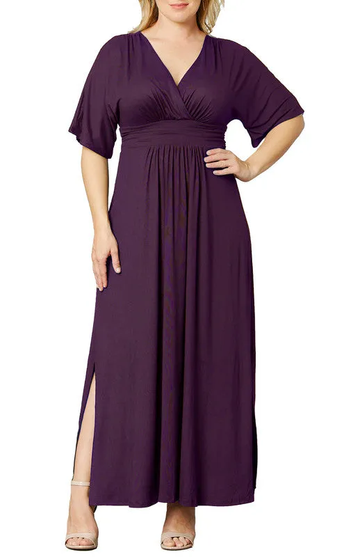 Vienna Maxi Dress - Plum Passion - Plus sold by Dress Barn