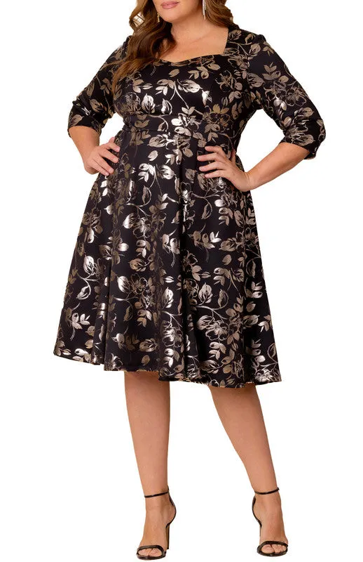 Royal Sweetheart Gilded Noir Cocktail Dress - Plus sold by Dress Barn