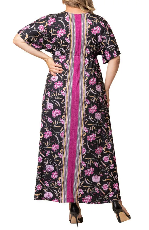 Wanderlust Border Print Maxi Dress - Plus sold by Dress Barn product image thumbnail 2
