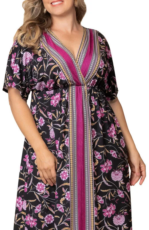 Wanderlust Border Print Maxi Dress - Plus sold by Dress Barn product image thumbnail 3