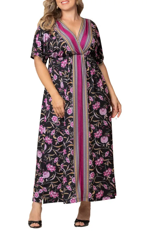 Wanderlust Border Print Maxi Dress - Plus sold by Dress Barn