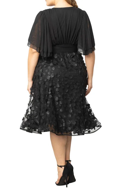 Pretty Petals Mesh Cocktail Dress - Plus sold by Dress Barn product image thumbnail 5