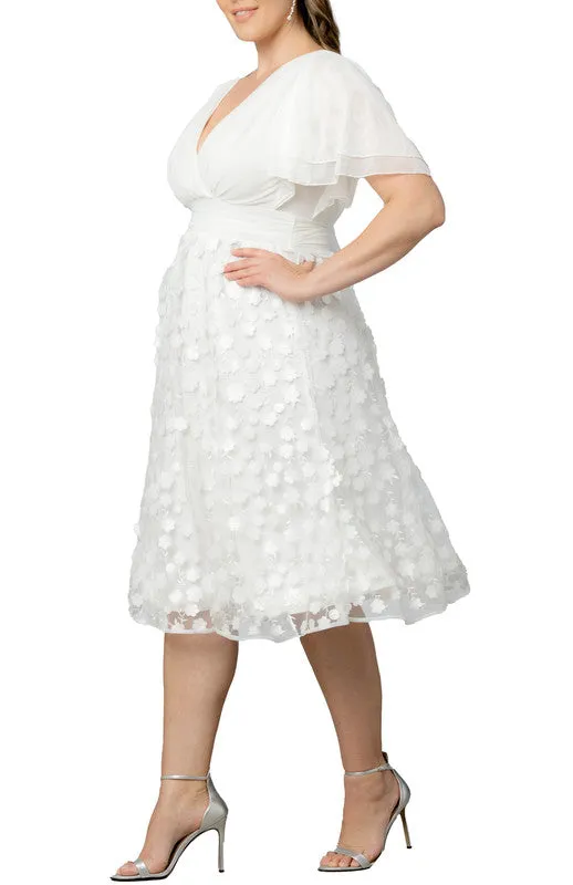 Pretty Petals Mesh Cocktail Dress - Plus sold by Dress Barn product image thumbnail 3
