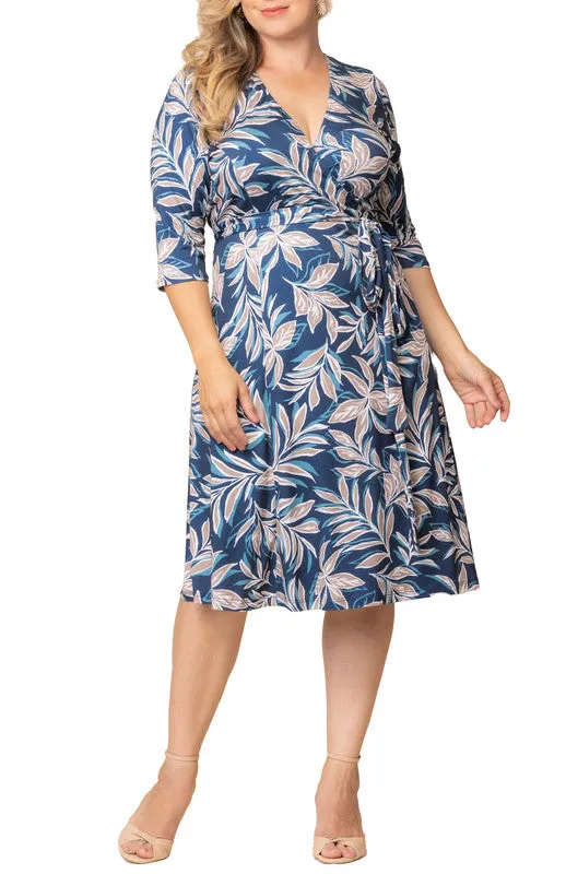 Signature Print Wrap Dress - Plus made by Dress Barn