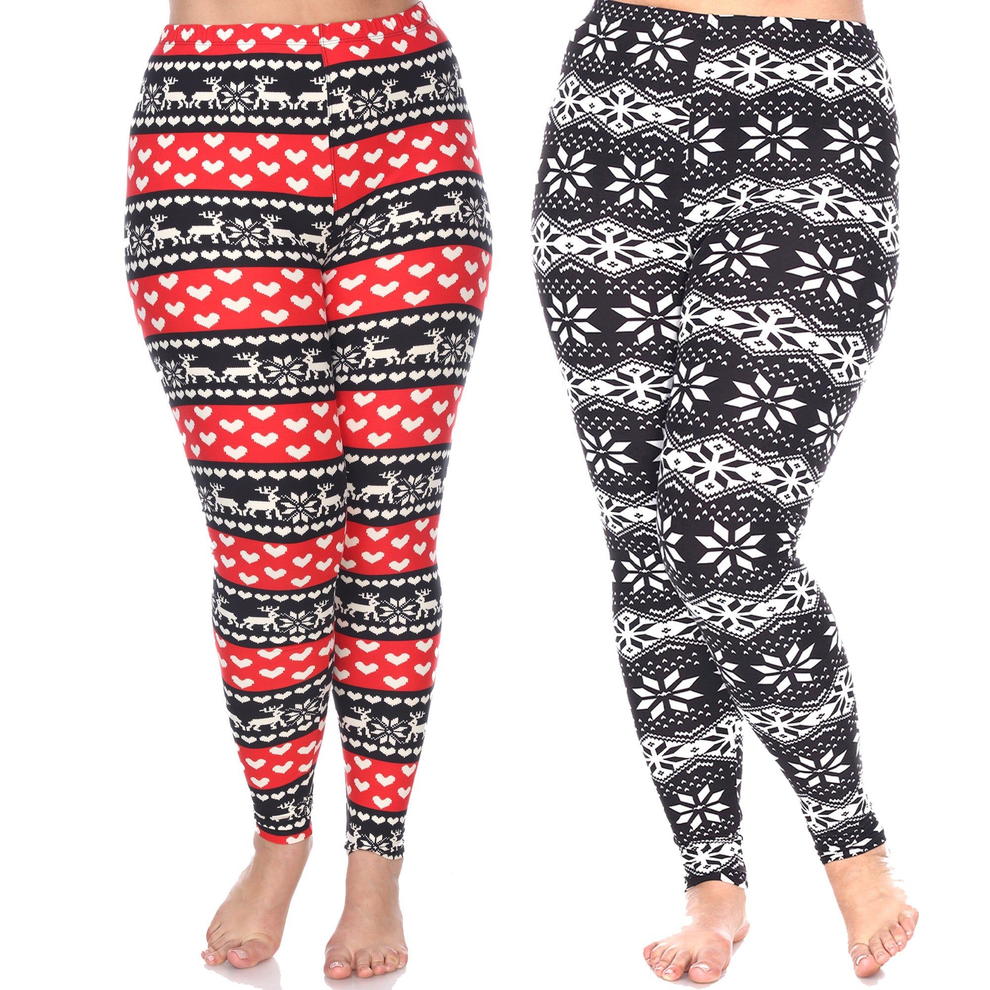 Christmas Pack of 2 Leggings - Plus sold by Dress Barn product image thumbnail 3