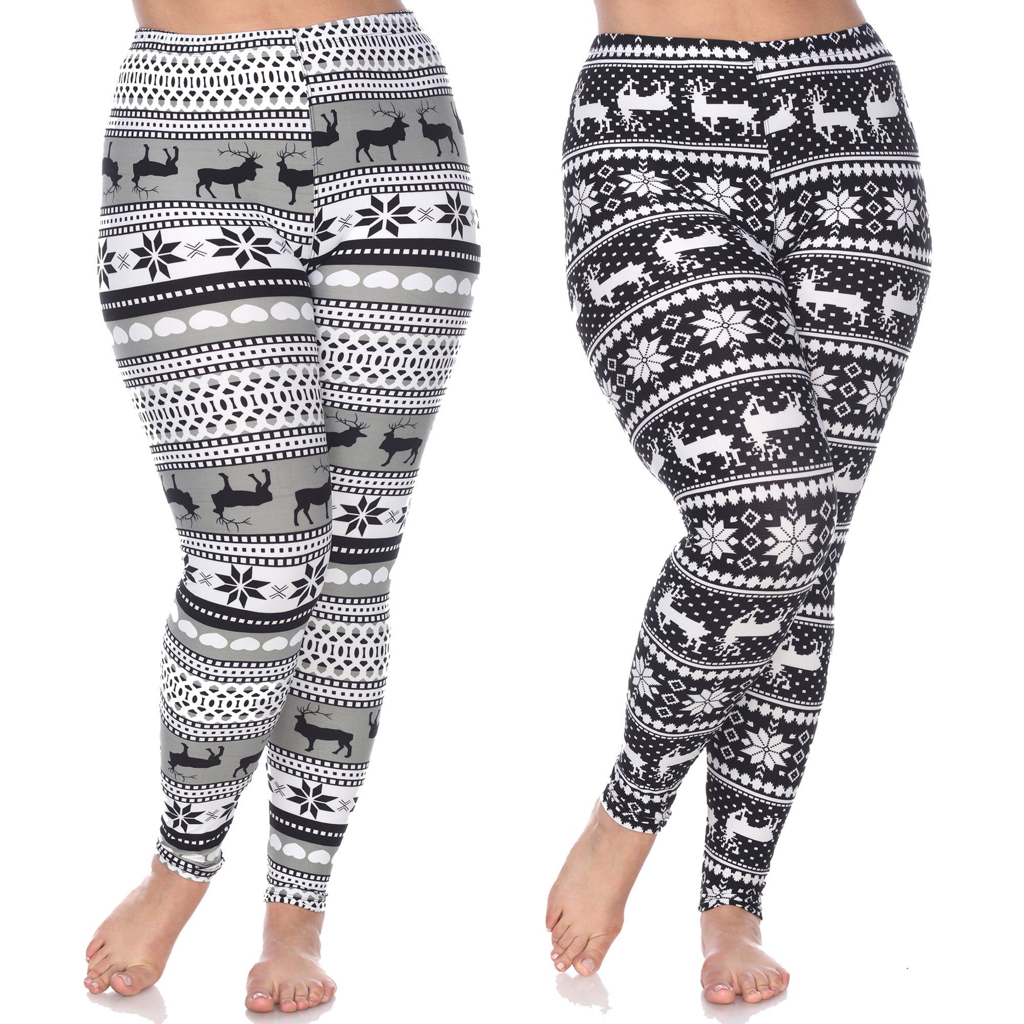 Christmas Pack of 2 Leggings - Plus sold by Dress Barn product image thumbnail 5