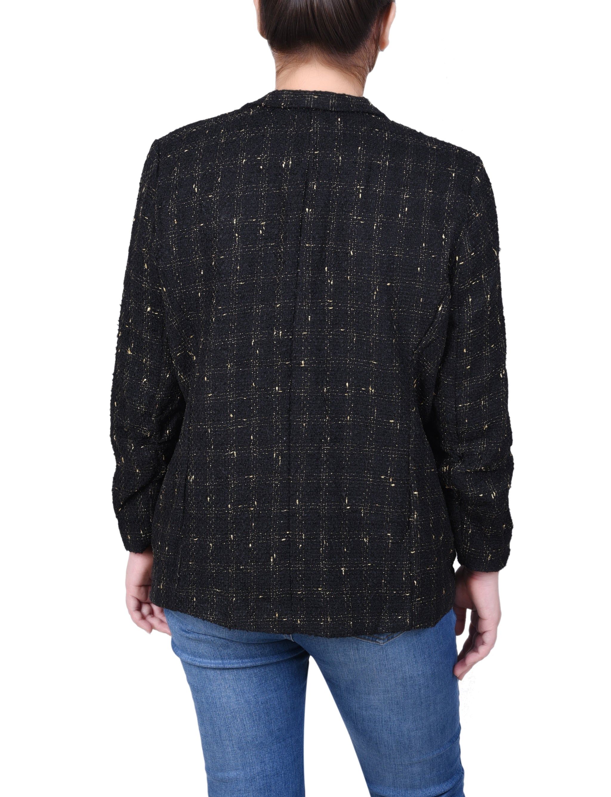 NY Collection Long Sleeve Tweed Jacket sold by Dress Barn product image thumbnail 4