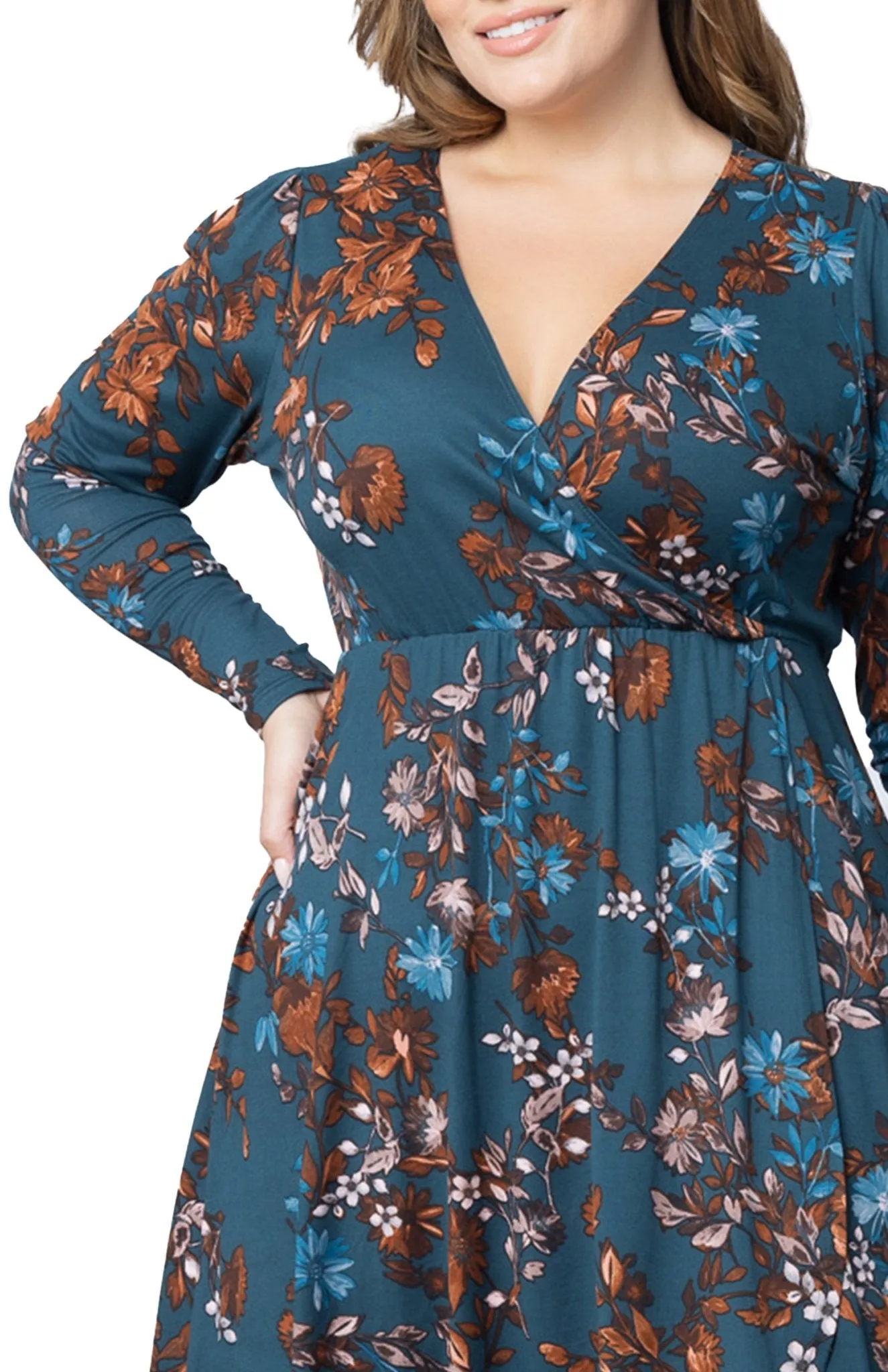 Aster Faux Wrap Dress - Plus sold by Dress Barn product image thumbnail 3