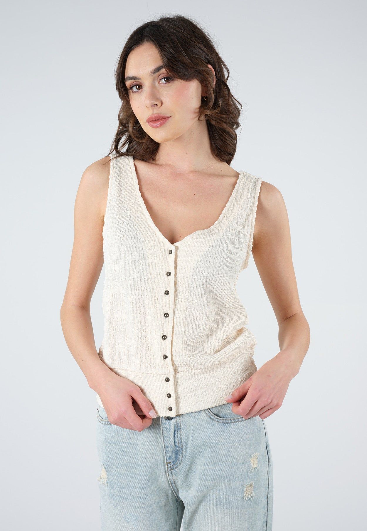 Deeluxe Sima V Neck Top sold by Dress Barn product image thumbnail 2