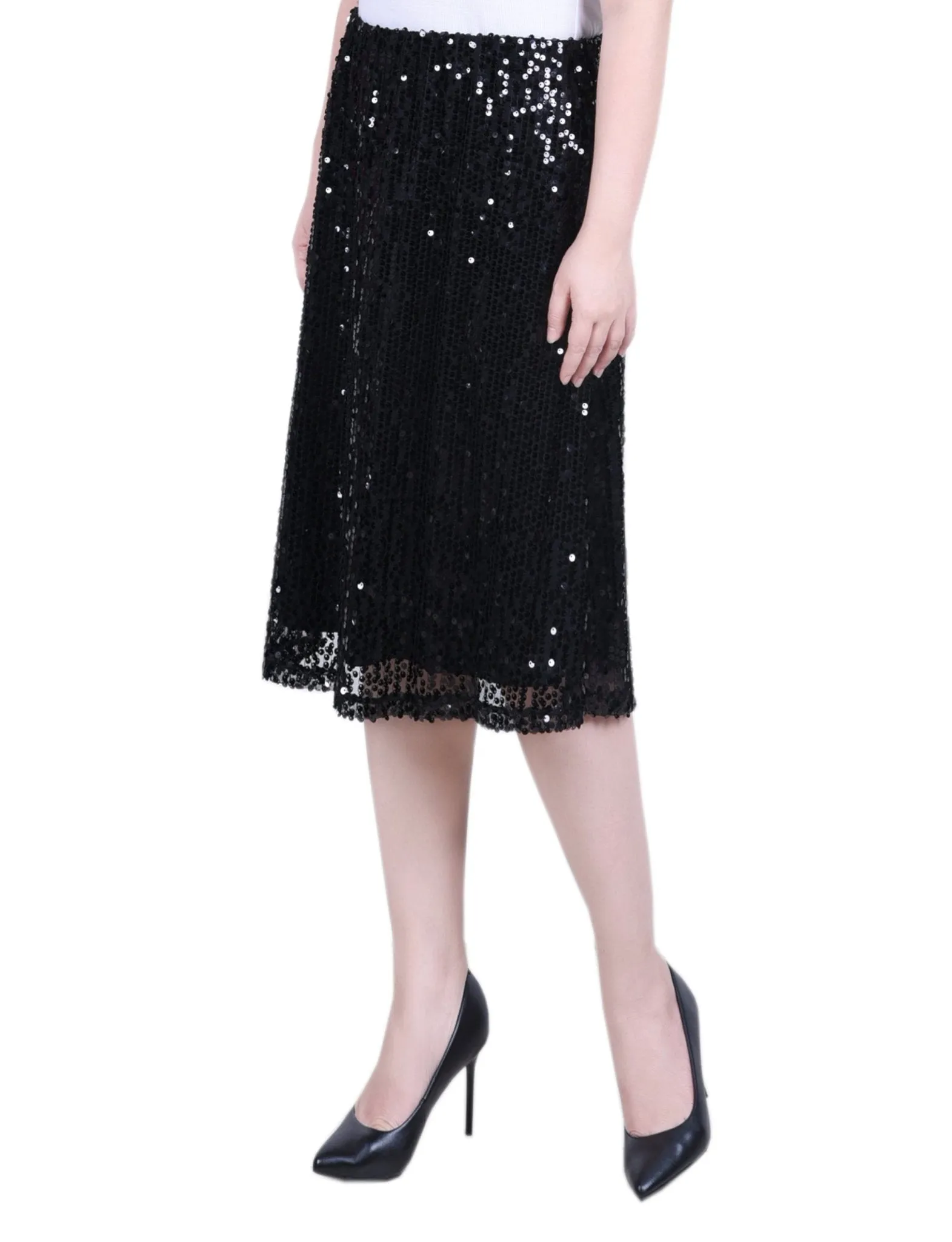 Knee Length Sequined Skirt - Petite sold by Dress Barn product image thumbnail 2