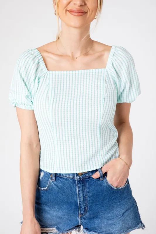 Gingham Athena Top sold by Dress Barn