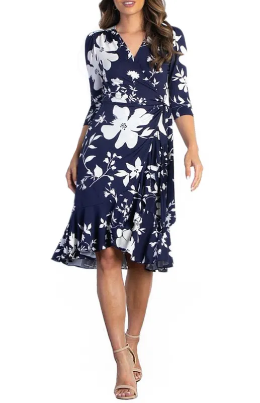 Flirty Flounce Wrap Dress made by Dress Barn